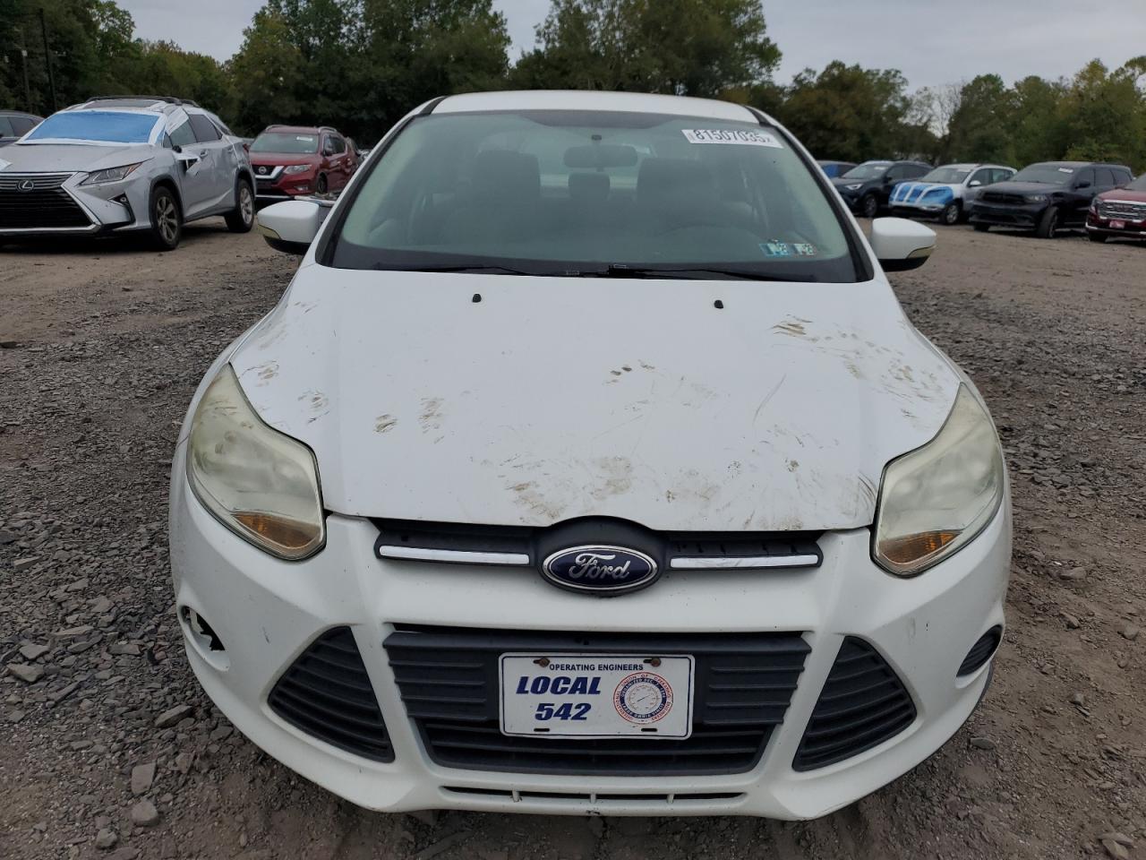 2014 Ford Focus Se White vin: 1FADP3F2XEL226839