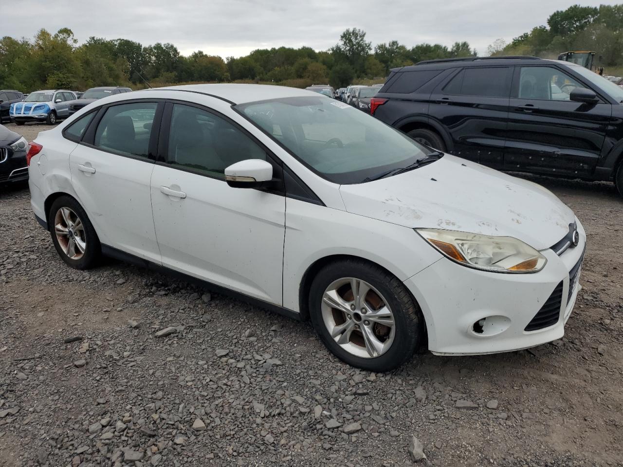 2014 Ford Focus Se White vin: 1FADP3F2XEL226839