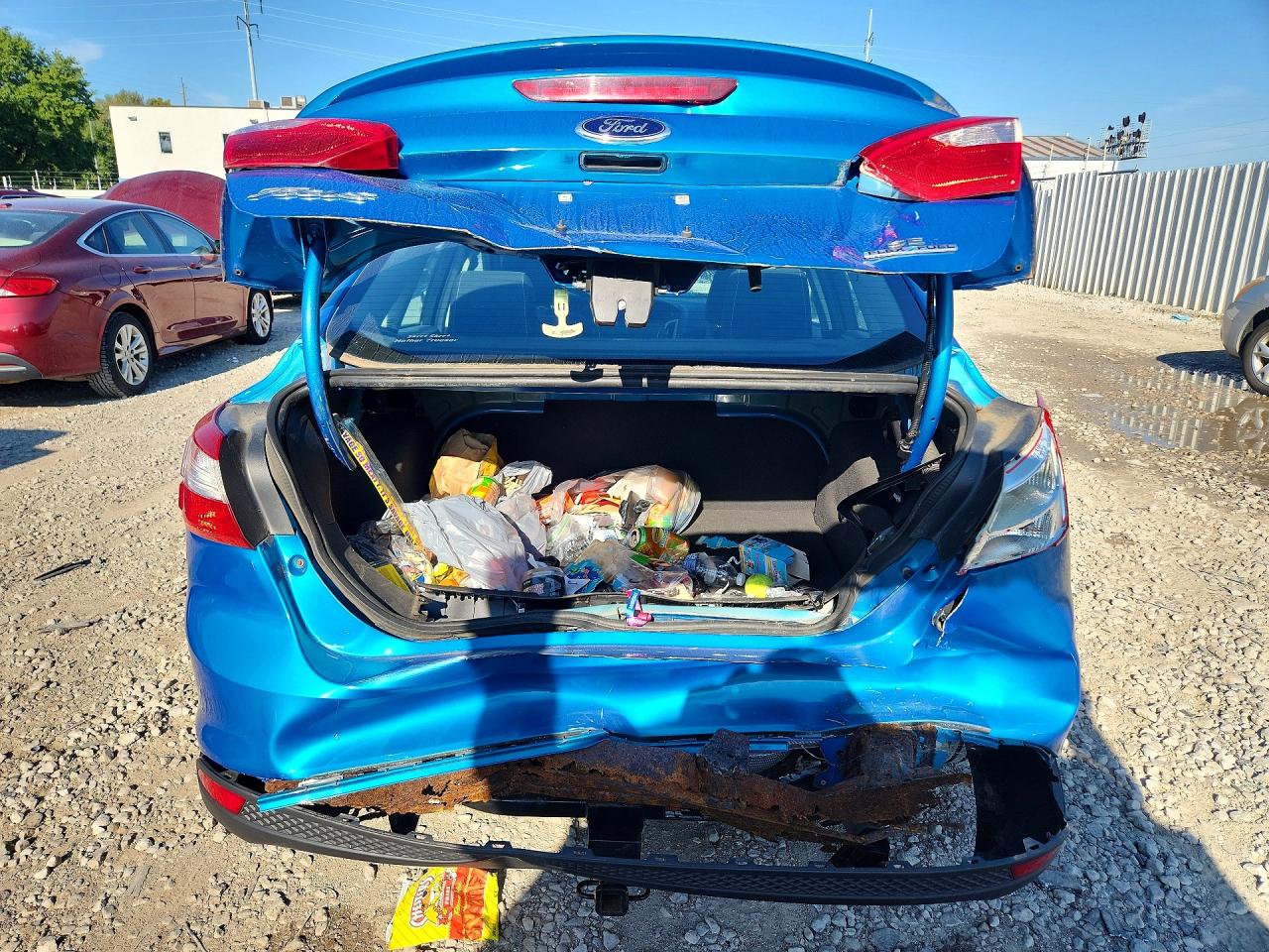 2014 Ford Focus Se Blue vin: 1FADP3F2XEL235539