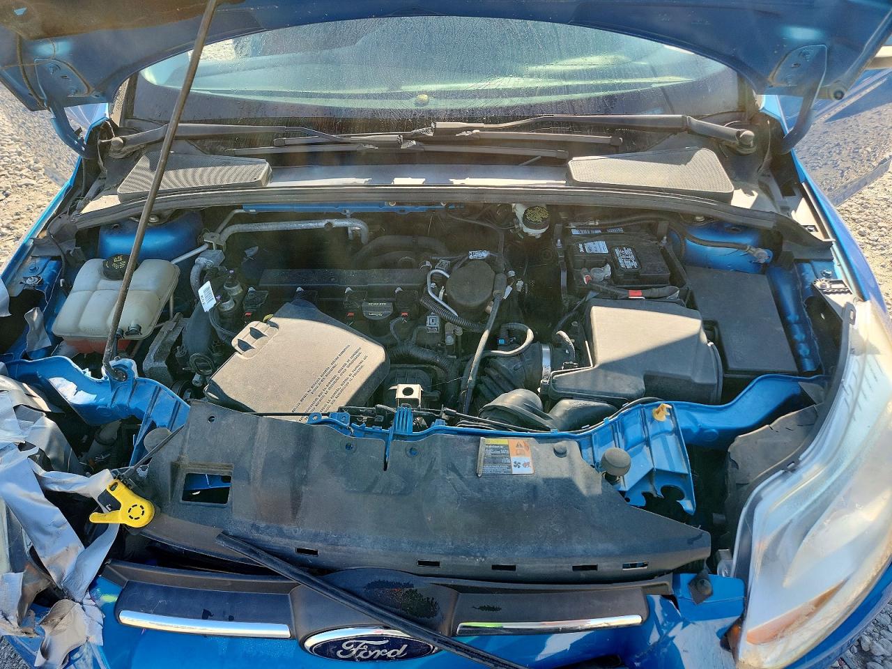 2014 Ford Focus Se Blue vin: 1FADP3F2XEL235539