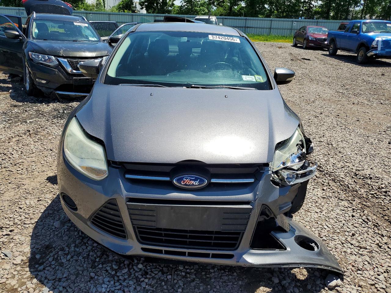 2014 Ford Focus Se Gray vin: 1FADP3F2XEL243219