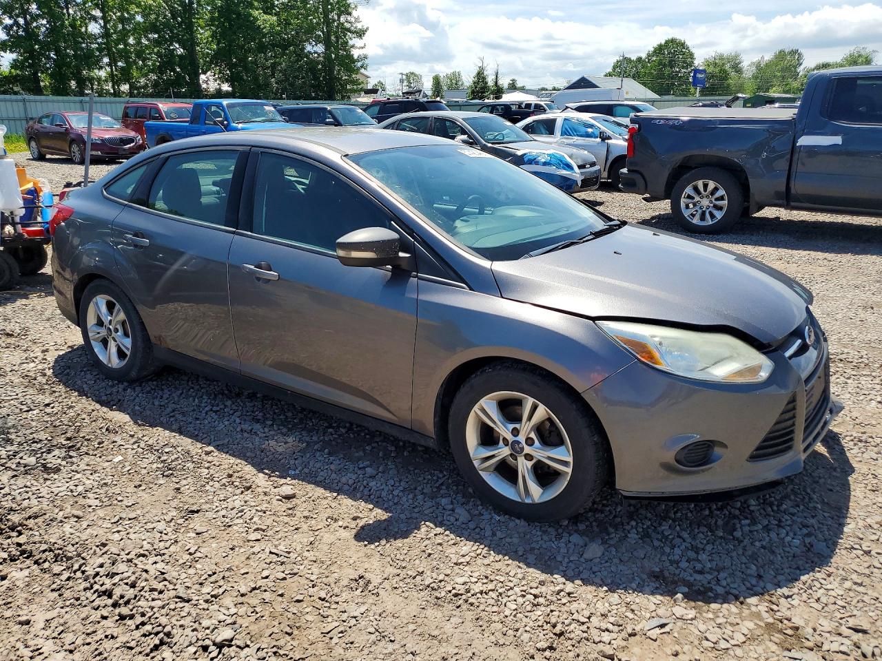 2014 Ford Focus Se Gray vin: 1FADP3F2XEL243219