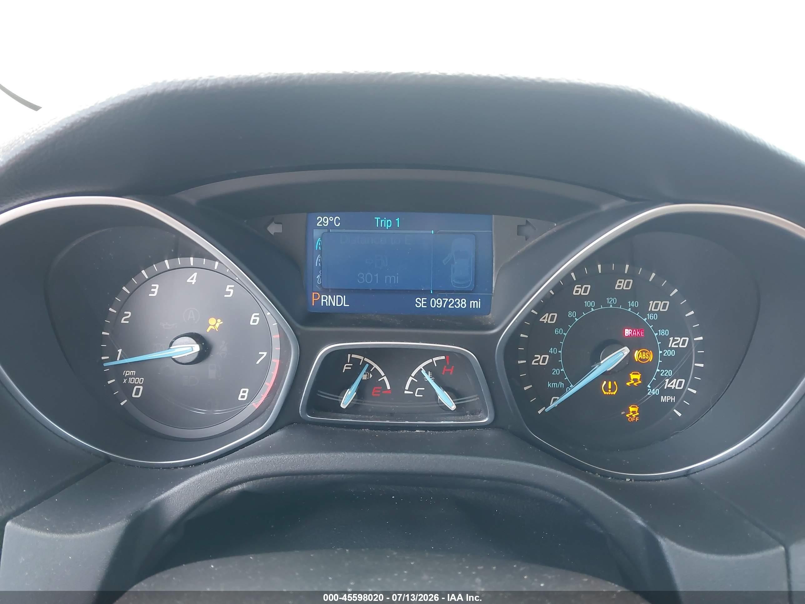 2014 Ford Focus Se White vin: 1FADP3F2XEL299614