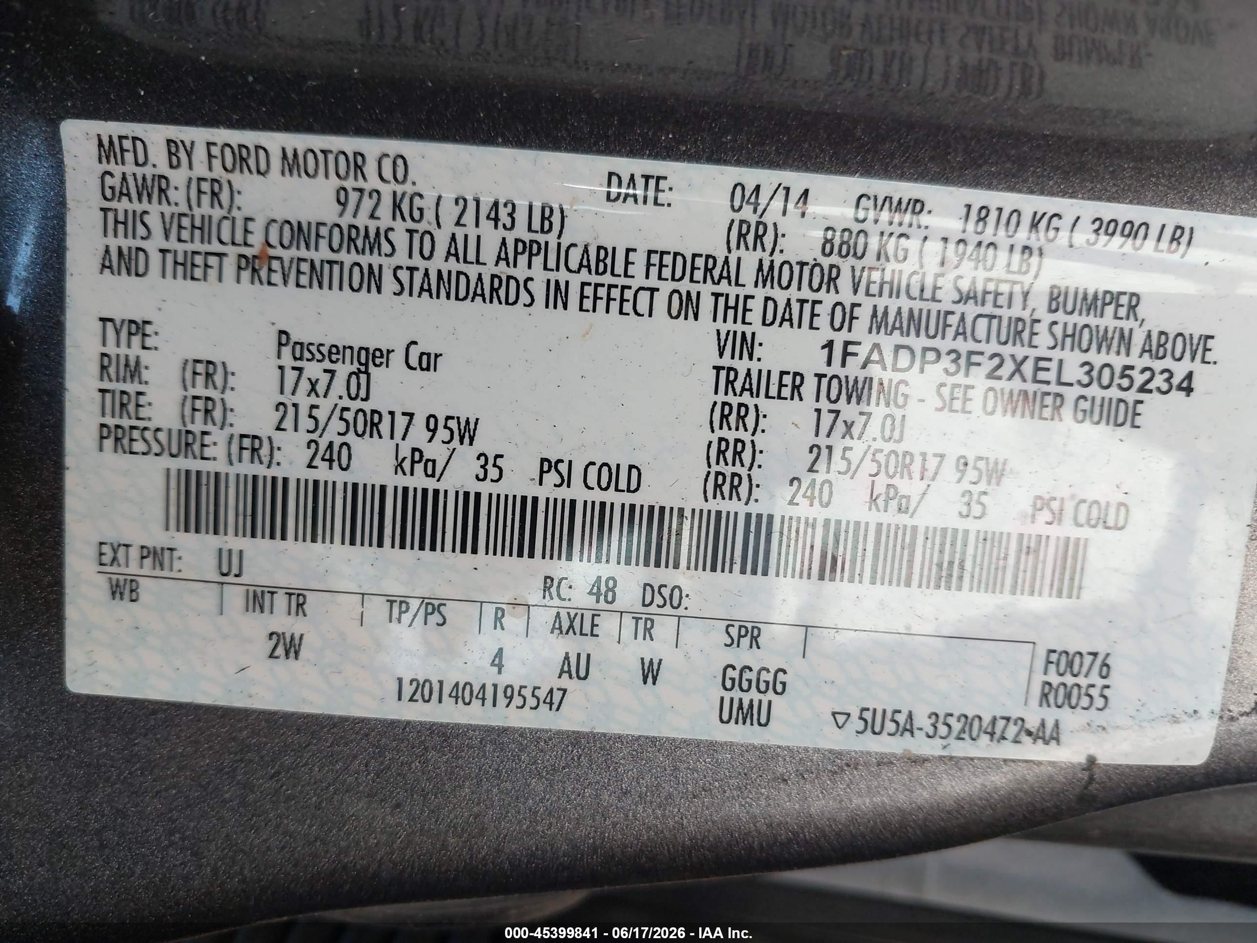 2014 Ford Focus Se Серый vin: 1FADP3F2XEL305234