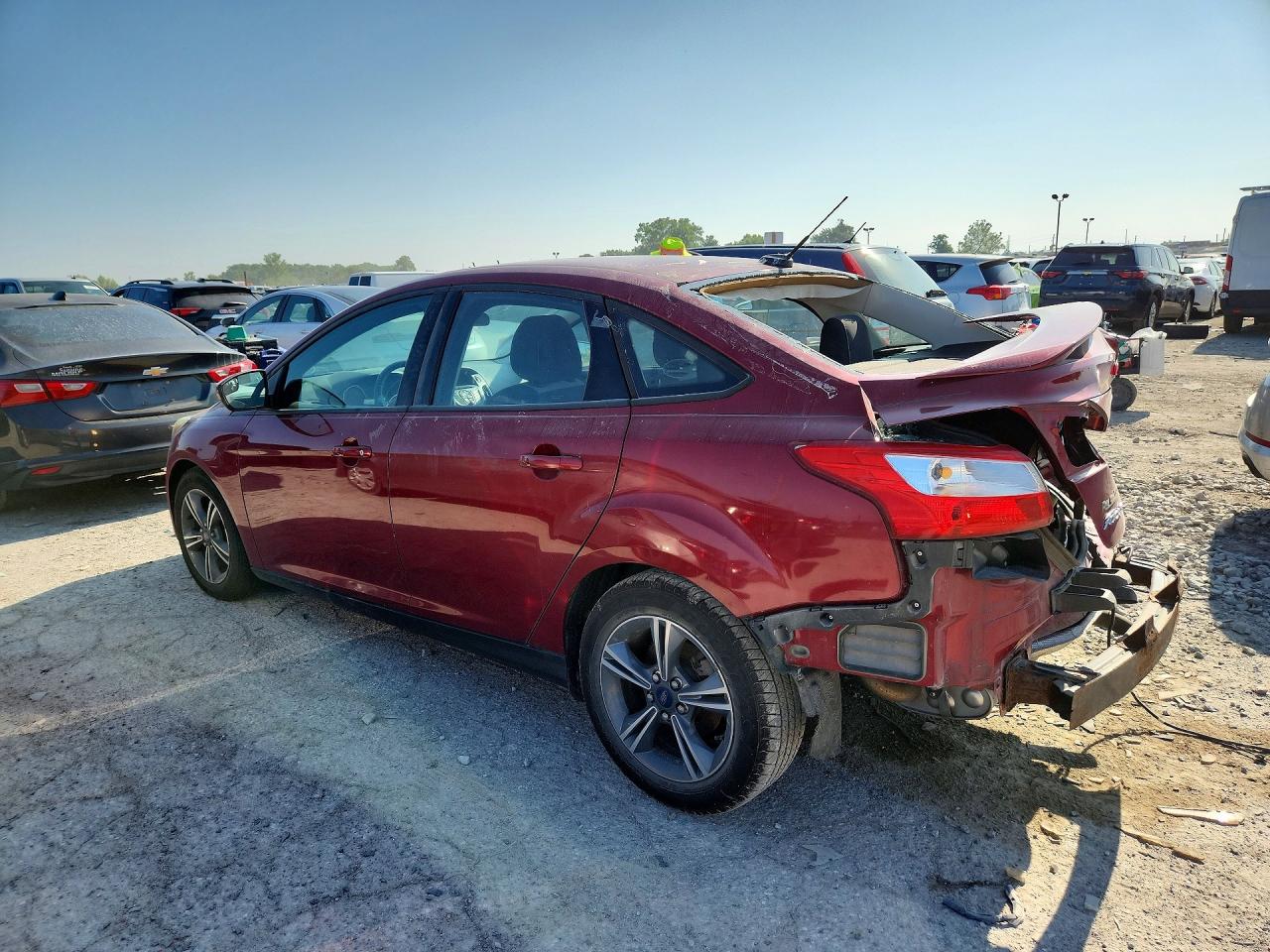 2014 Ford Focus Se Красный vin: 1FADP3F2XEL310904