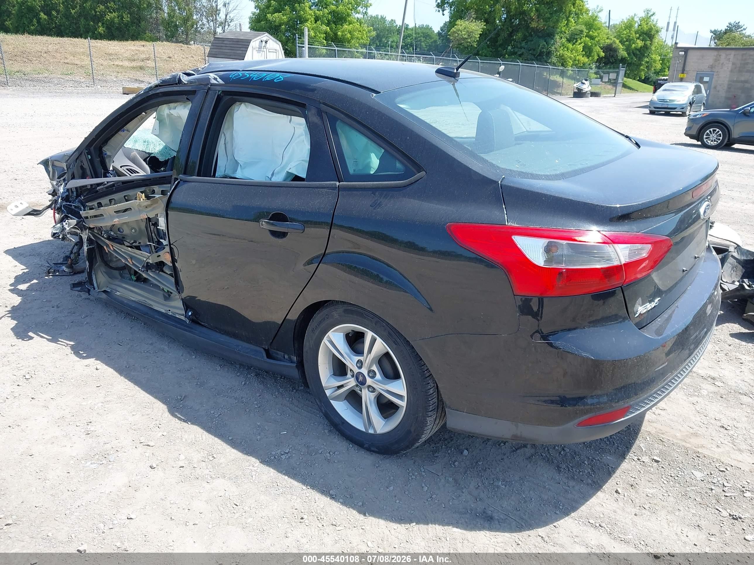 2014 Ford Focus Se Black vin: 1FADP3F2XEL319358