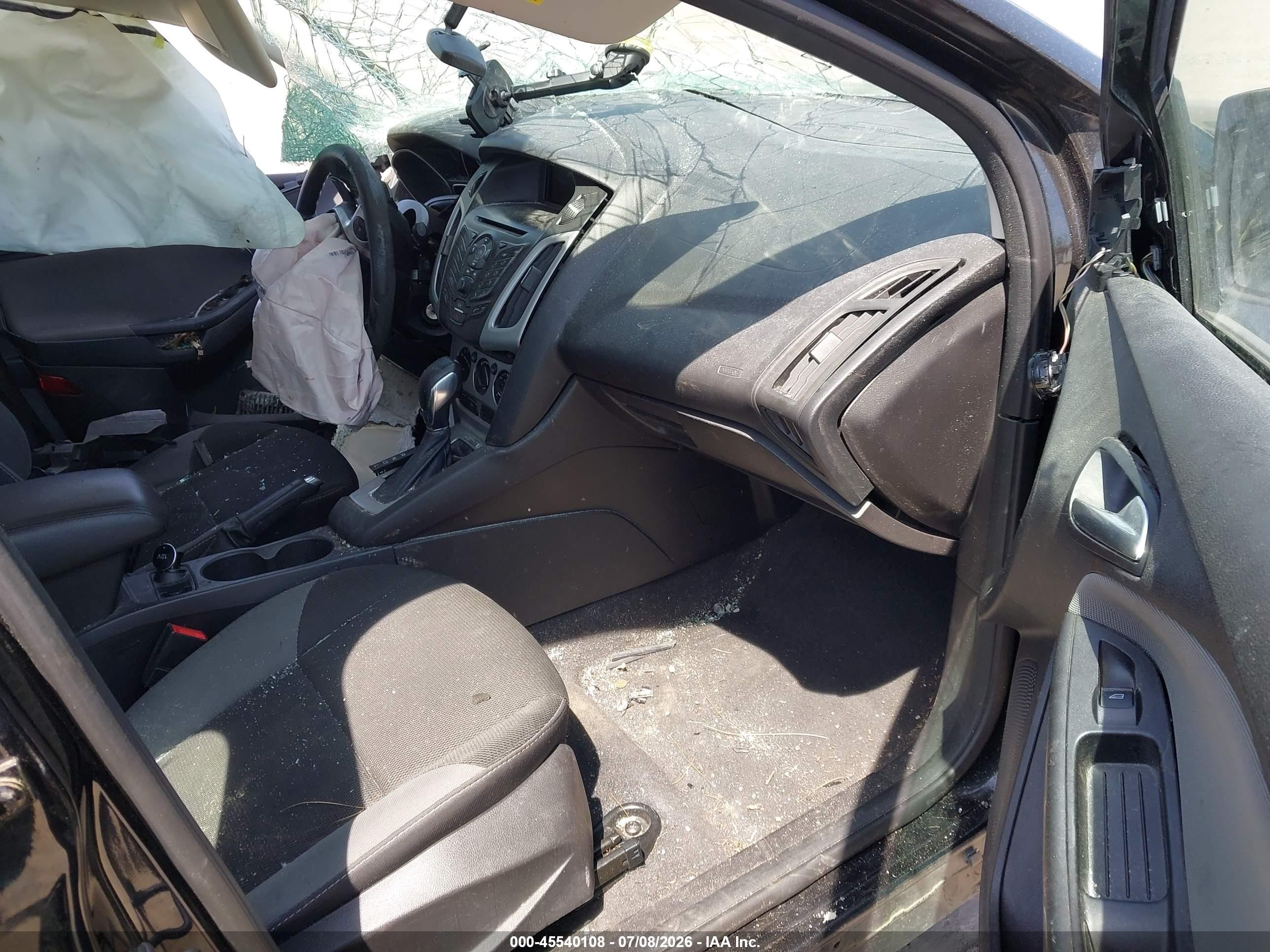 2014 Ford Focus Se Black vin: 1FADP3F2XEL319358