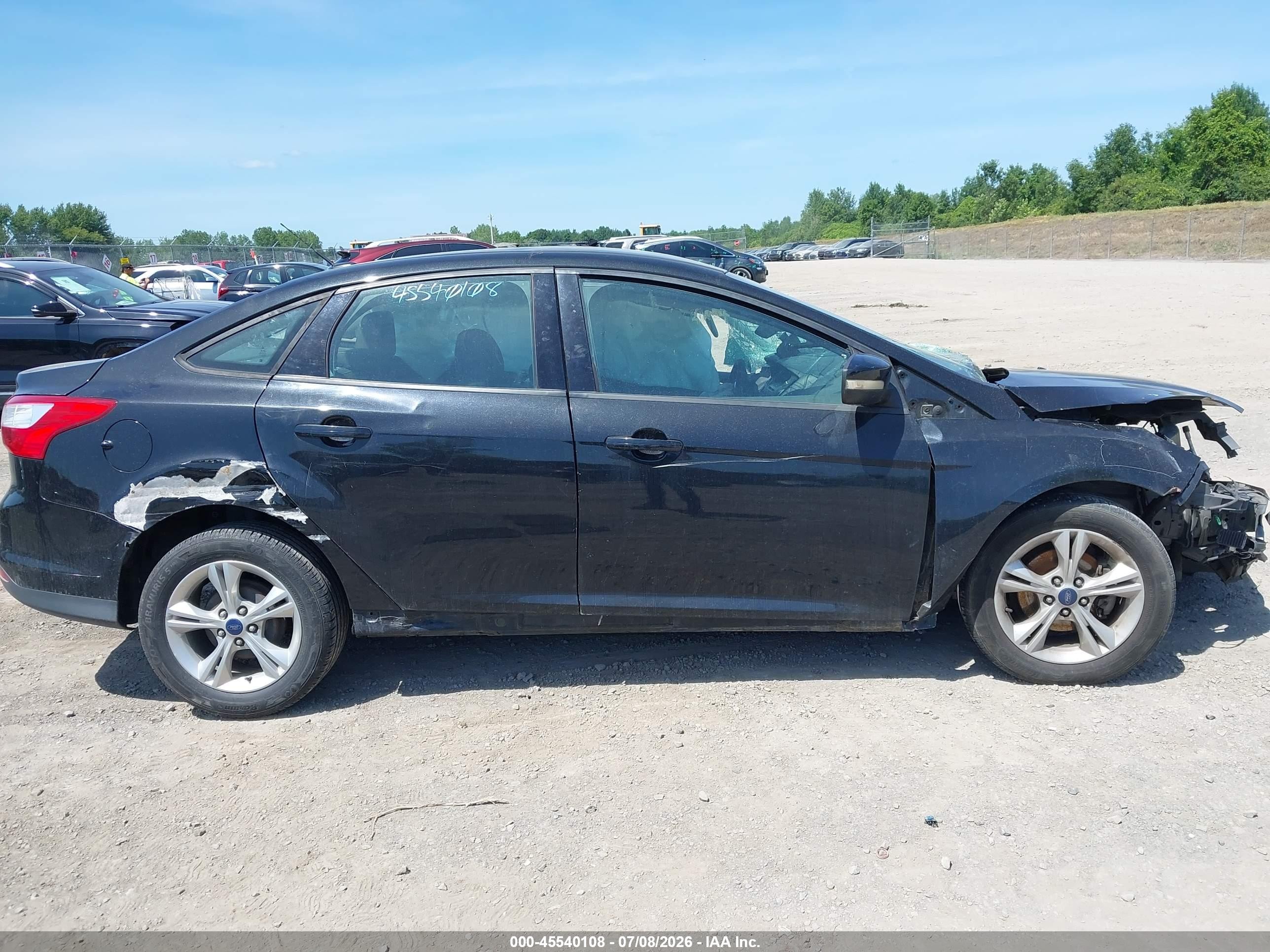 2014 Ford Focus Se Black vin: 1FADP3F2XEL319358
