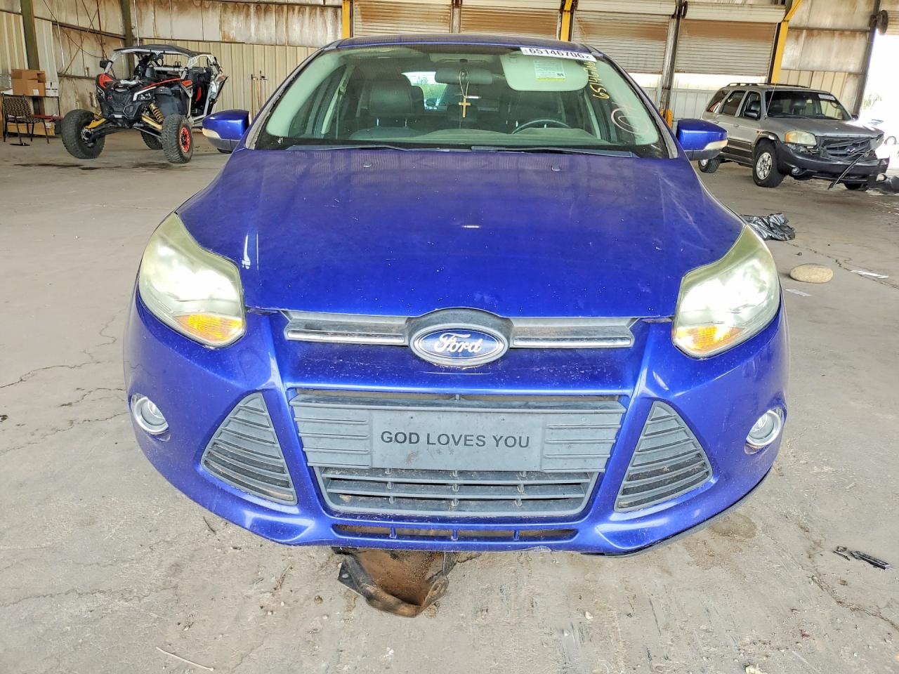 2014 Ford Focus Se Синий vin: 1FADP3F2XEL327427