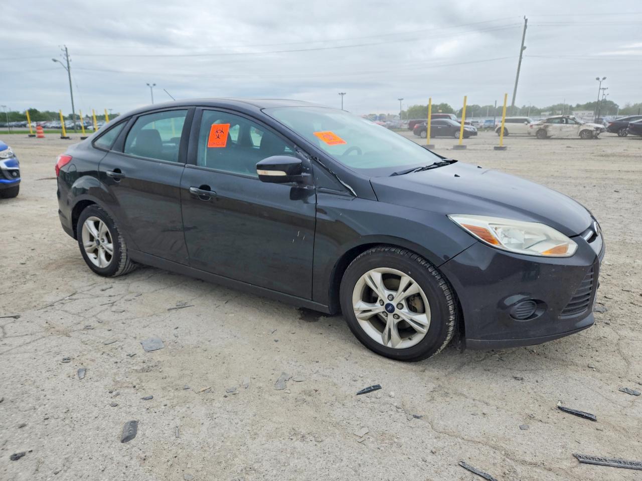 2014 Ford Focus Se Black vin: 1FADP3F2XEL335866