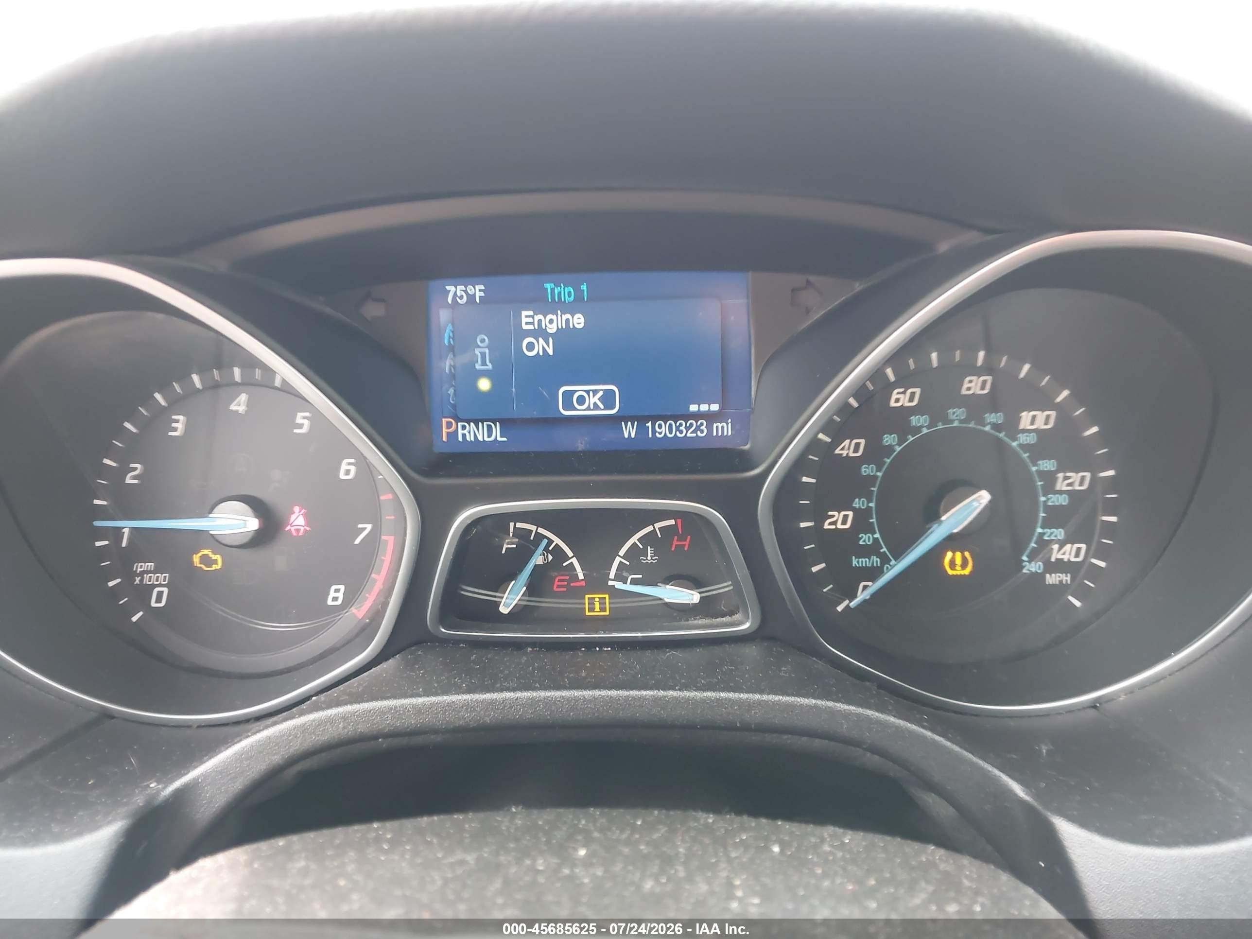 2014 Ford Focus Se White vin: 1FADP3F2XEL349220
