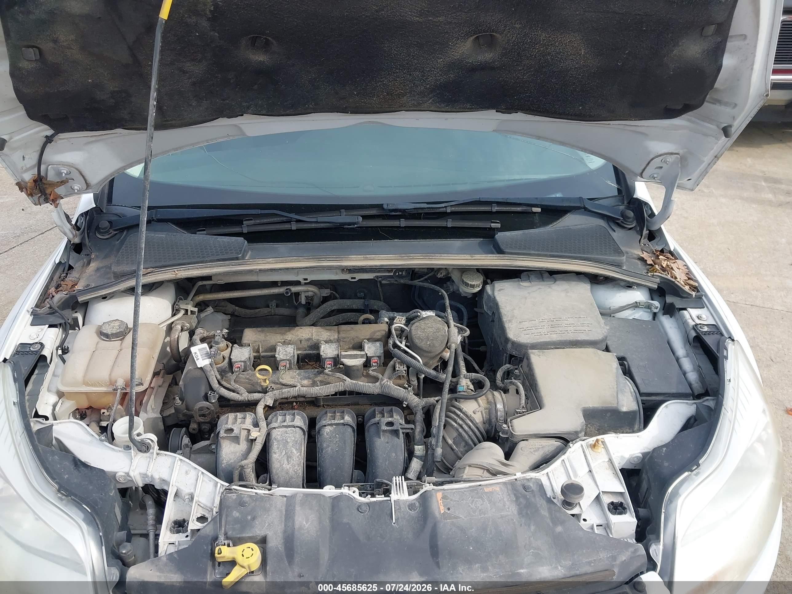 2014 Ford Focus Se White vin: 1FADP3F2XEL349220