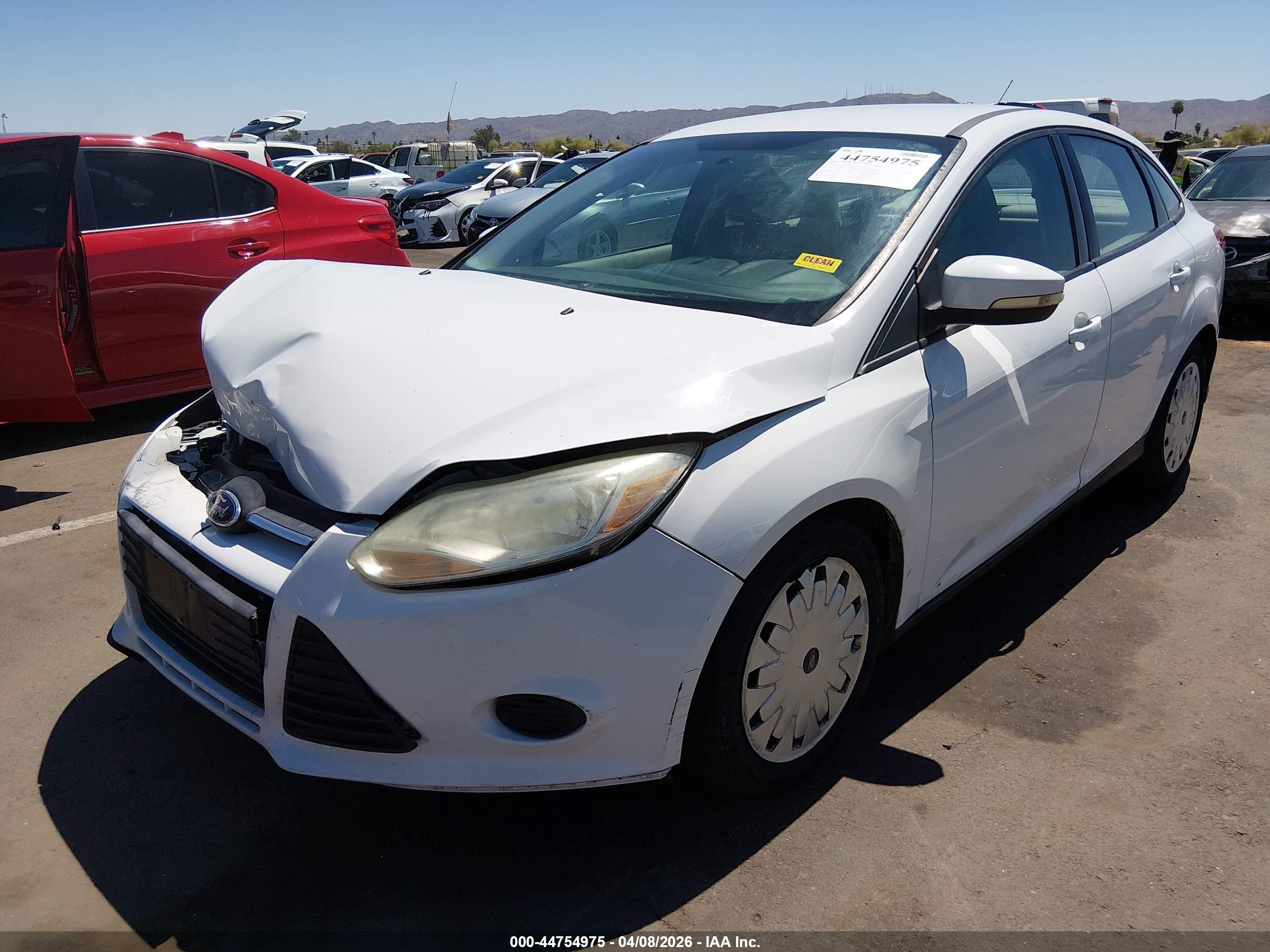 2014 Ford Focus Se White vin: 1FADP3F2XEL351470