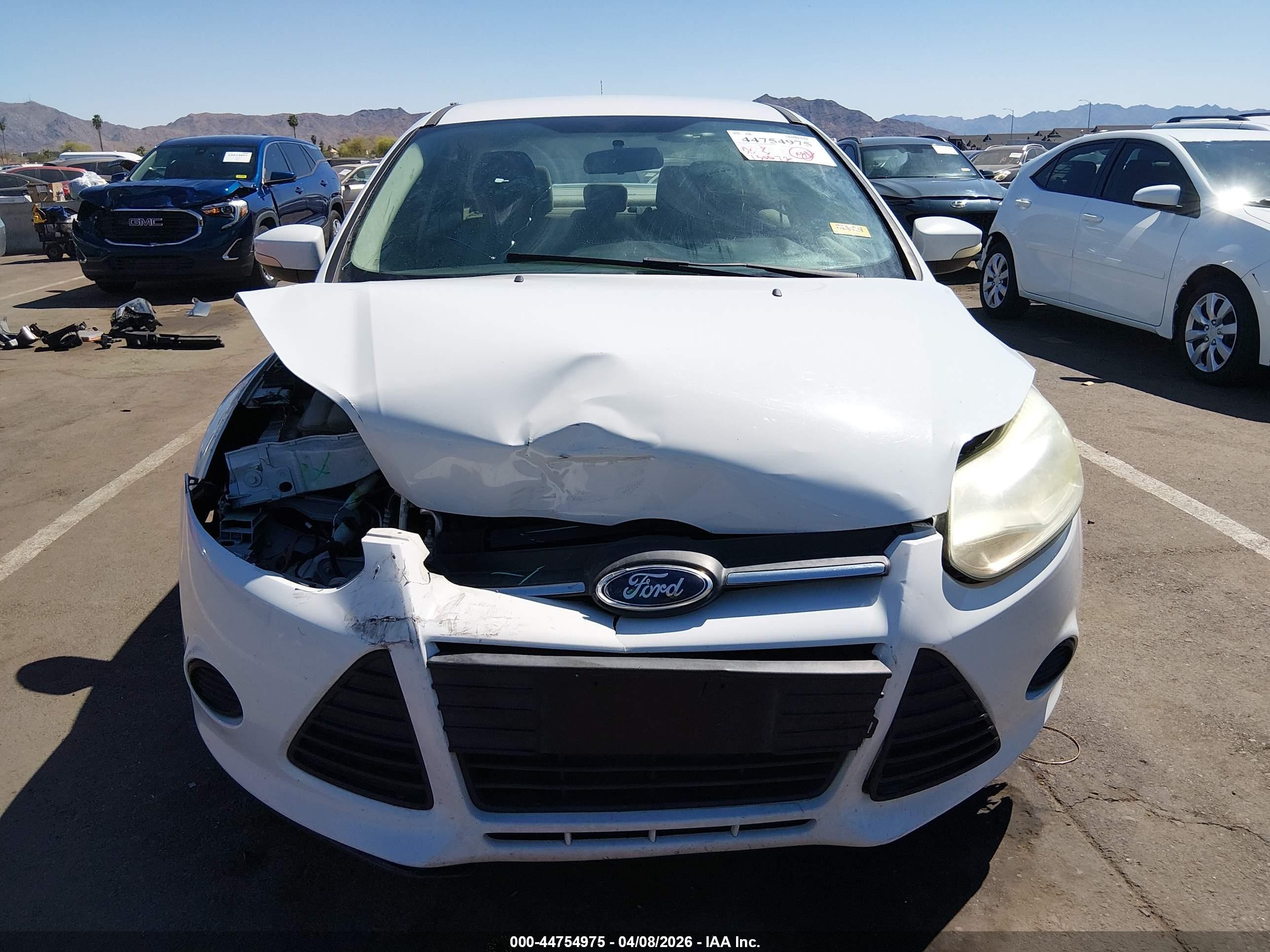 2014 Ford Focus Se White vin: 1FADP3F2XEL351470