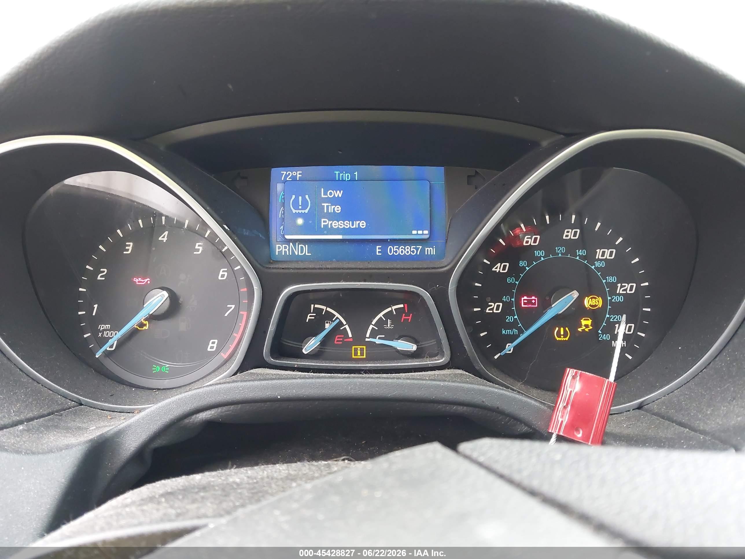 2014 Ford Focus Se Red vin: 1FADP3F2XEL354093
