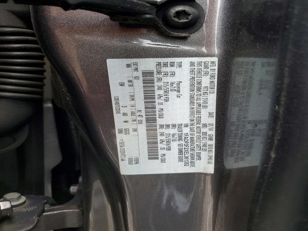 2014 Ford Focus Se Gray vin: 1FADP3F2XEL361352