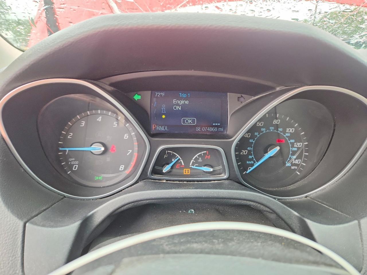 2014 Ford Focus Se Red vin: 1FADP3F2XEL373453