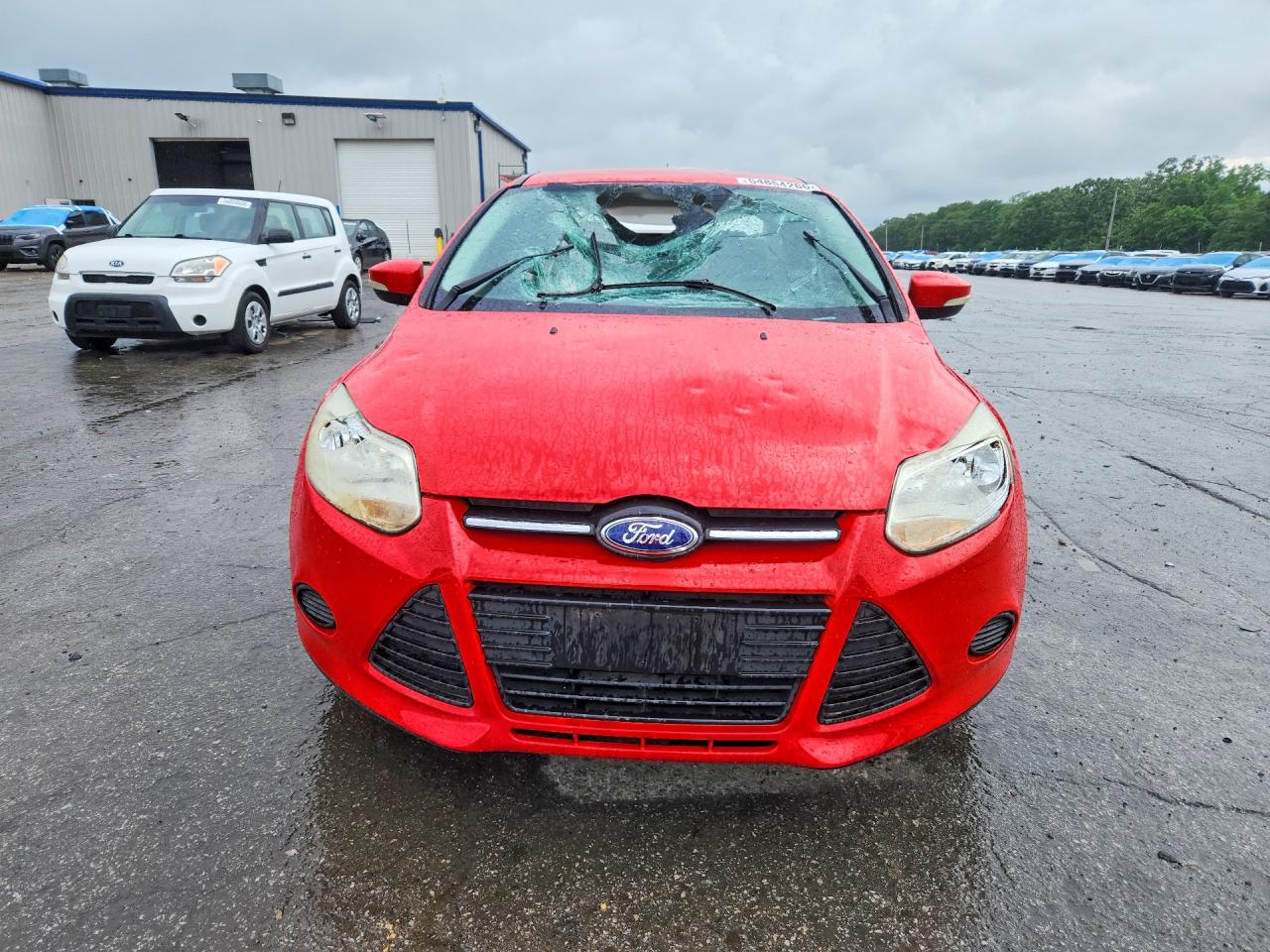 2014 Ford Focus Se Red vin: 1FADP3F2XEL373453