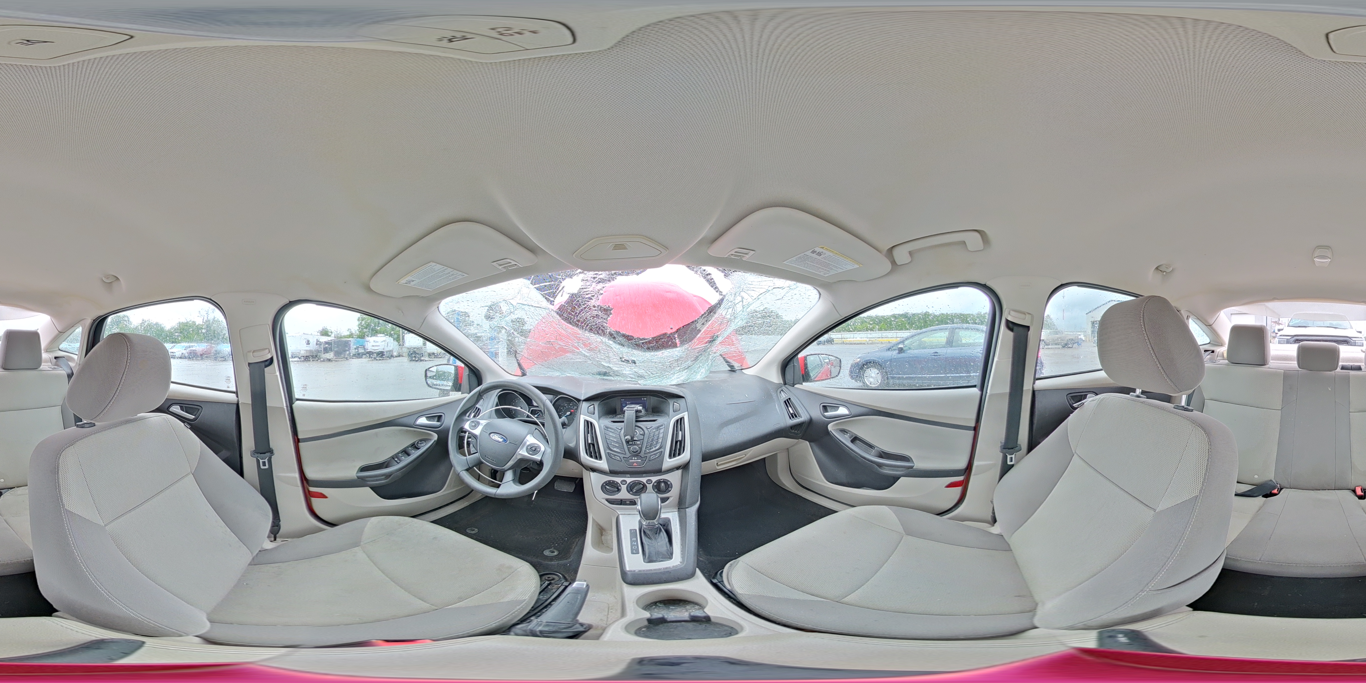 2014 Ford Focus Se Red vin: 1FADP3F2XEL373453