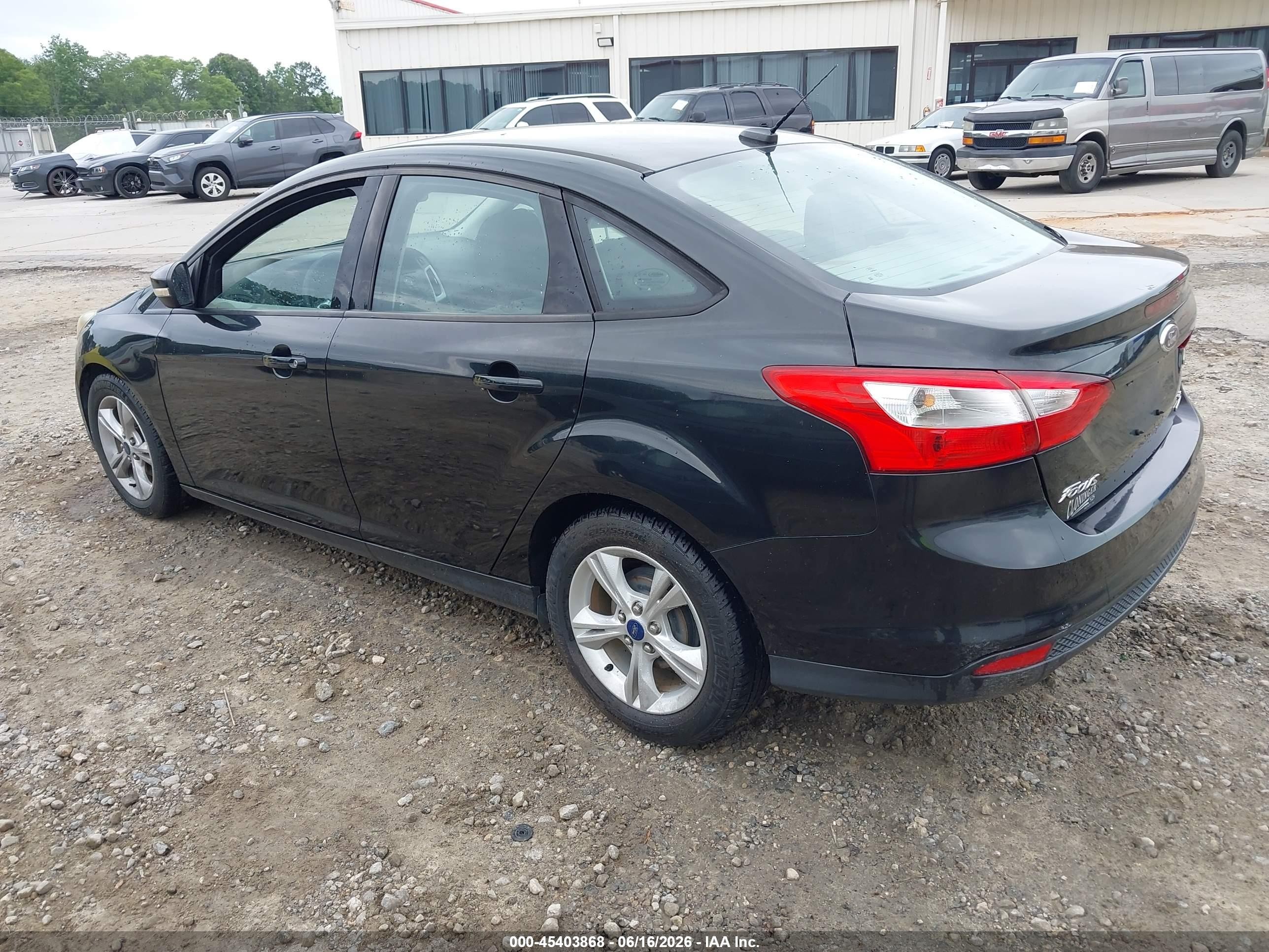 2014 Ford Focus Se Black vin: 1FADP3F2XEL386882