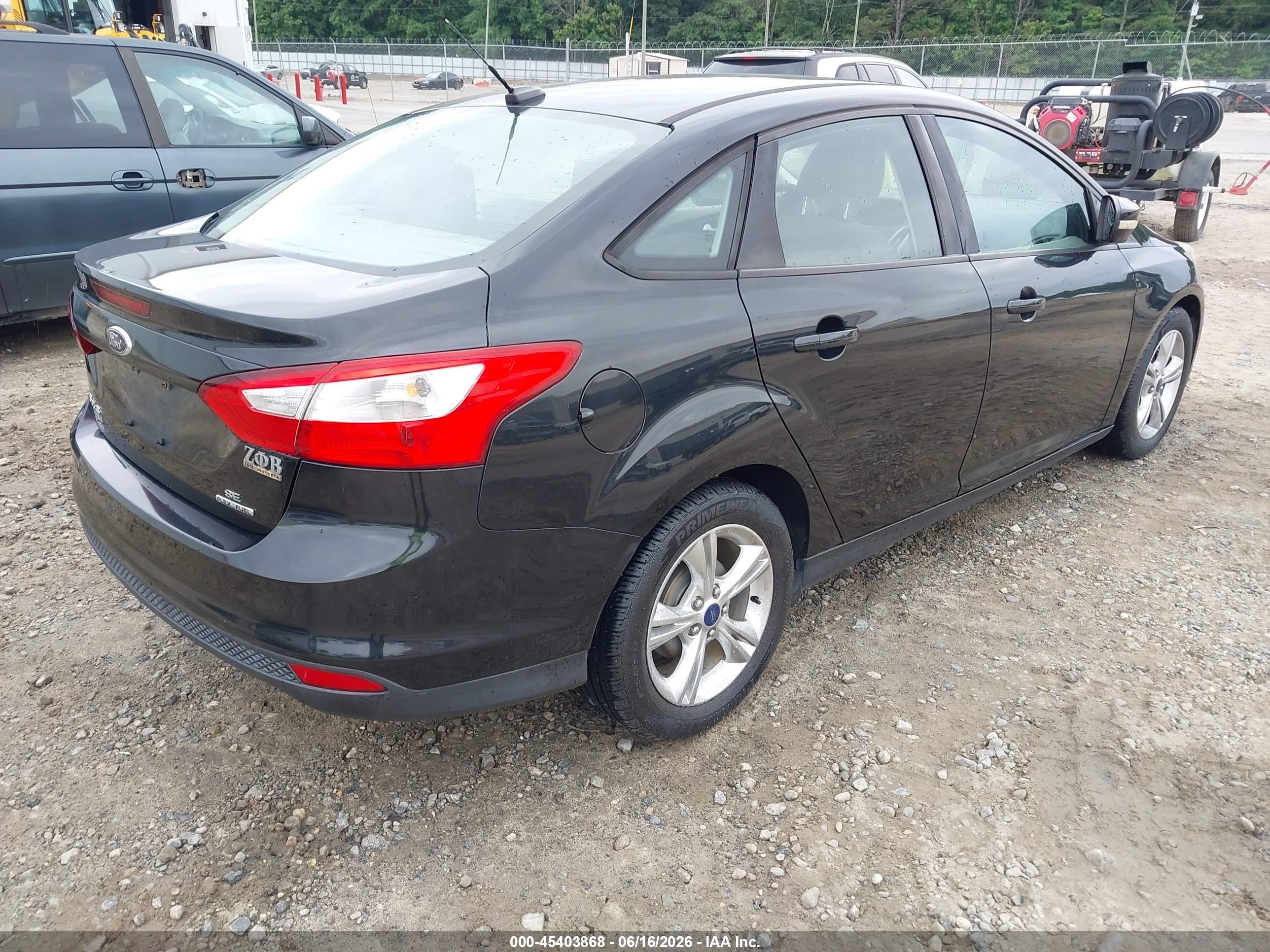 2014 Ford Focus Se Black vin: 1FADP3F2XEL386882