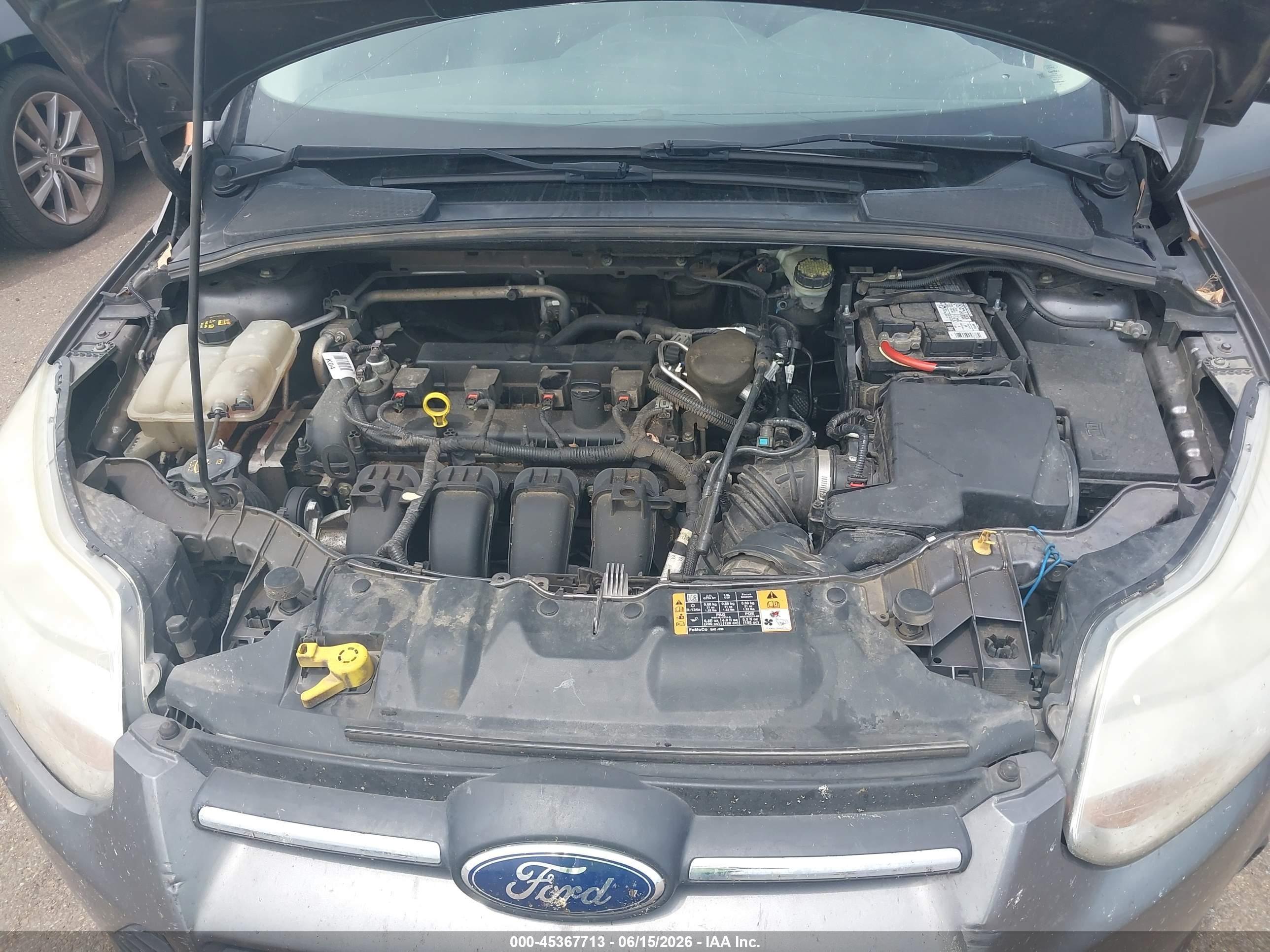 2014 Ford Focus Se Gray vin: 1FADP3F2XEL387403