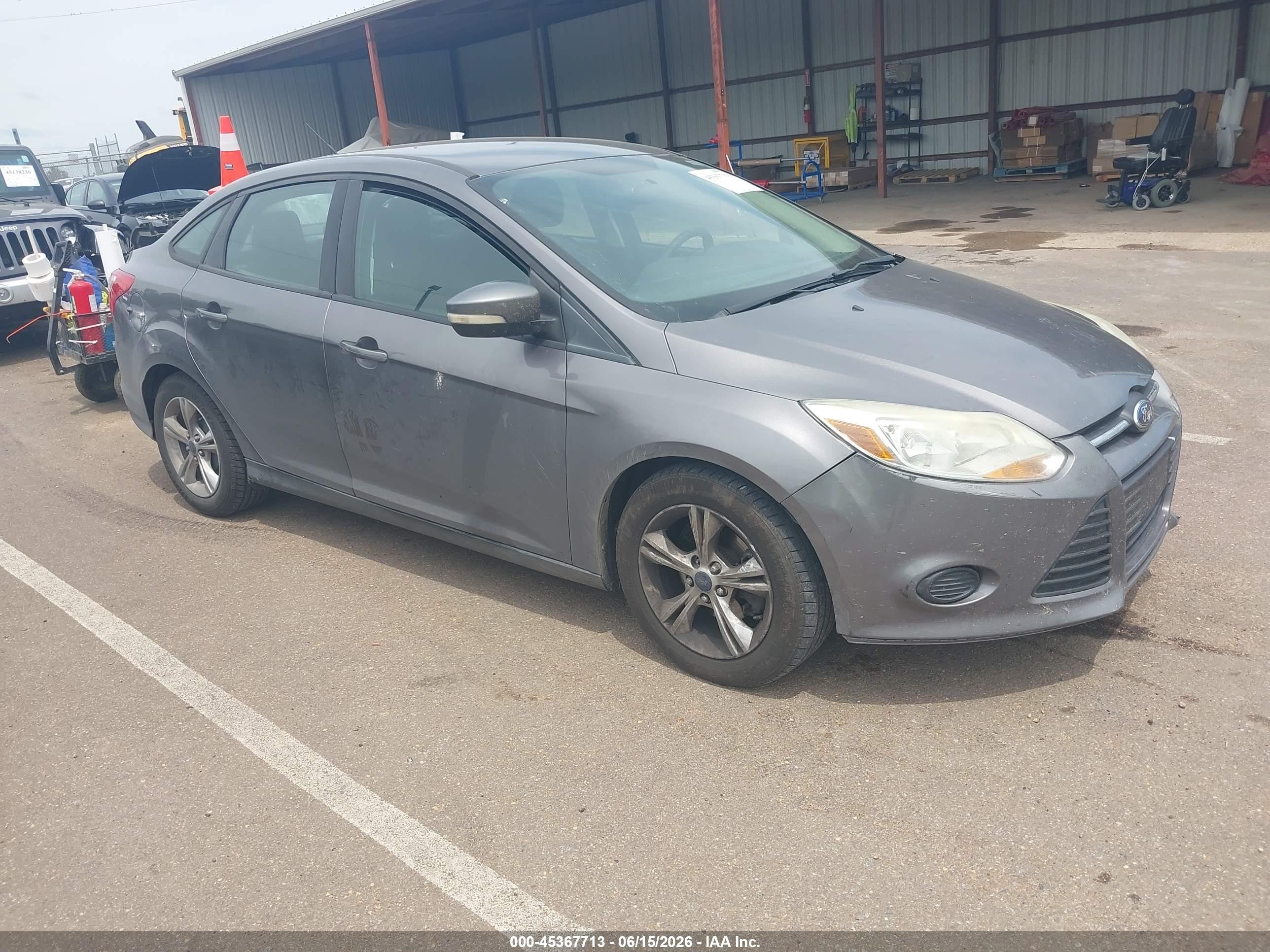 2014 Ford Focus Se Gray vin: 1FADP3F2XEL387403