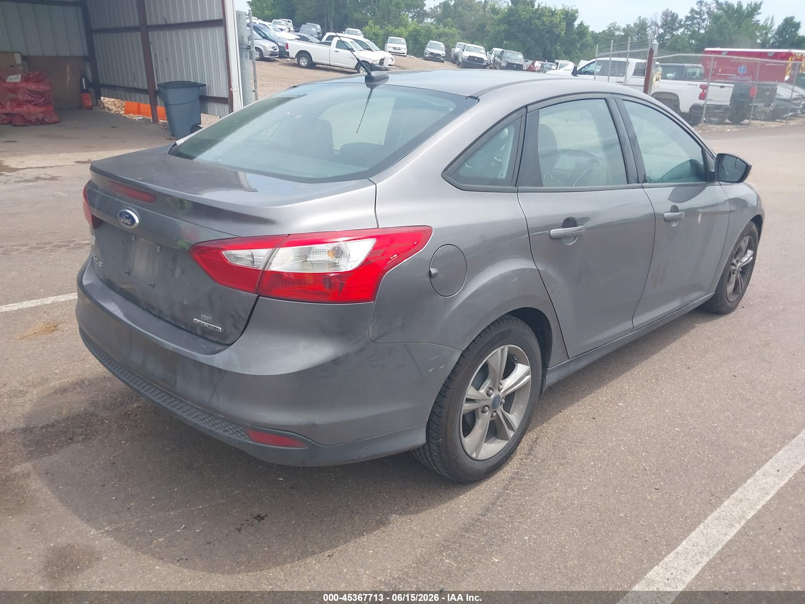 2014 Ford Focus Se Gray vin: 1FADP3F2XEL387403