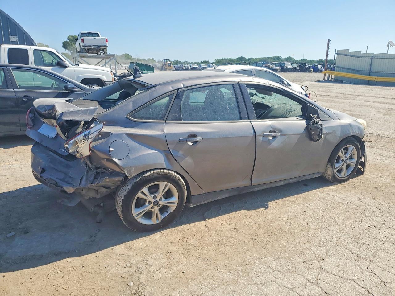 2014 Ford Focus Se Gray vin: 1FADP3F2XEL390592