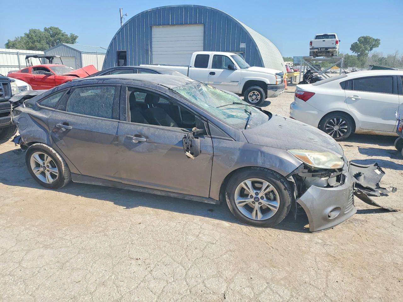 2014 Ford Focus Se Gray vin: 1FADP3F2XEL390592