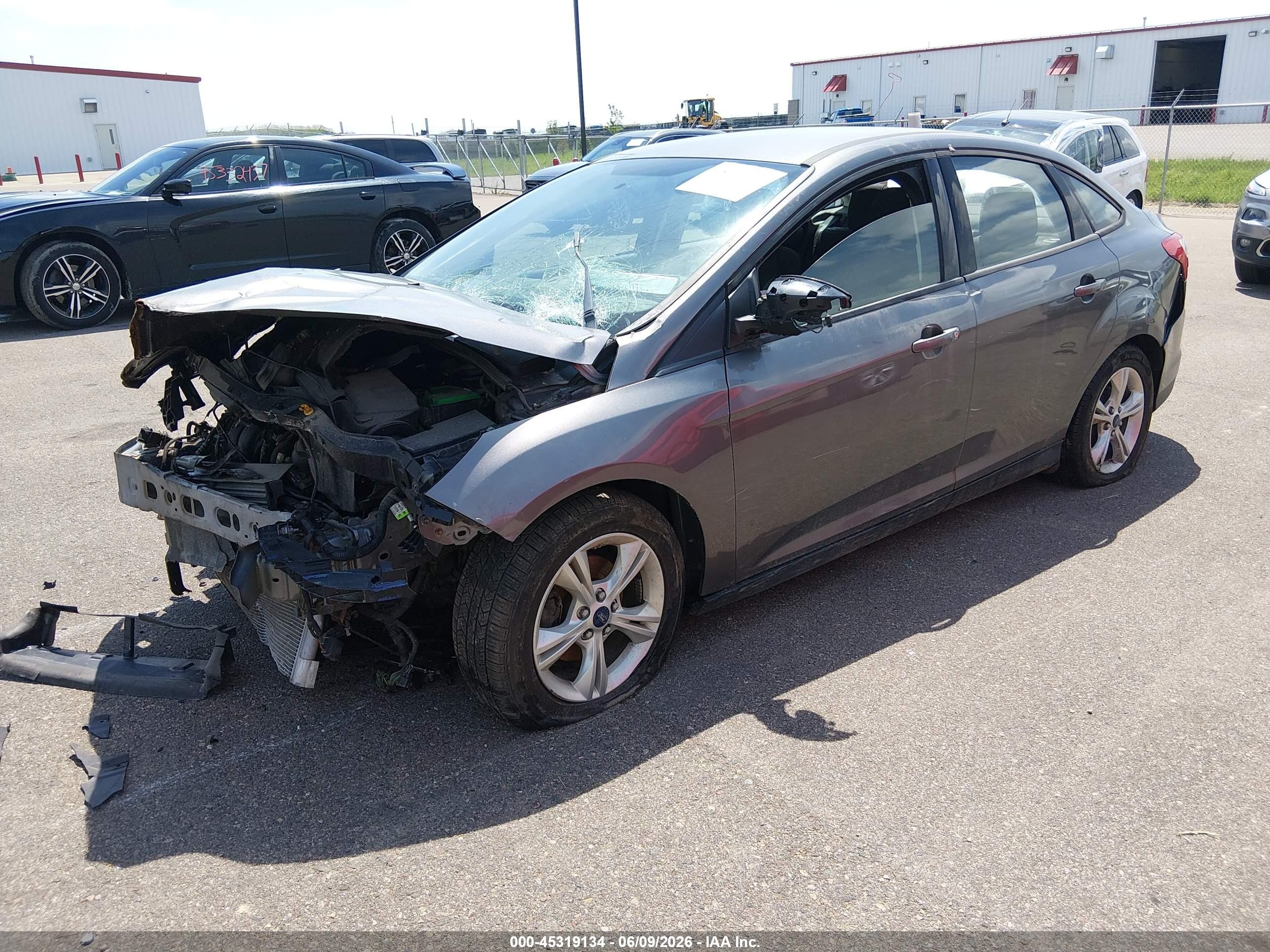 2014 Ford Focus Se Gray vin: 1FADP3F2XEL399258