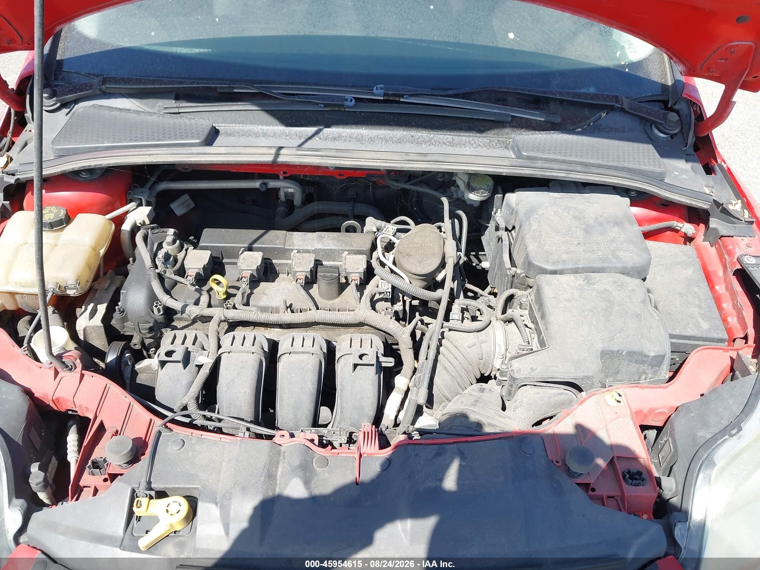 2014 Ford Focus Se Red vin: 1FADP3F2XEL403311