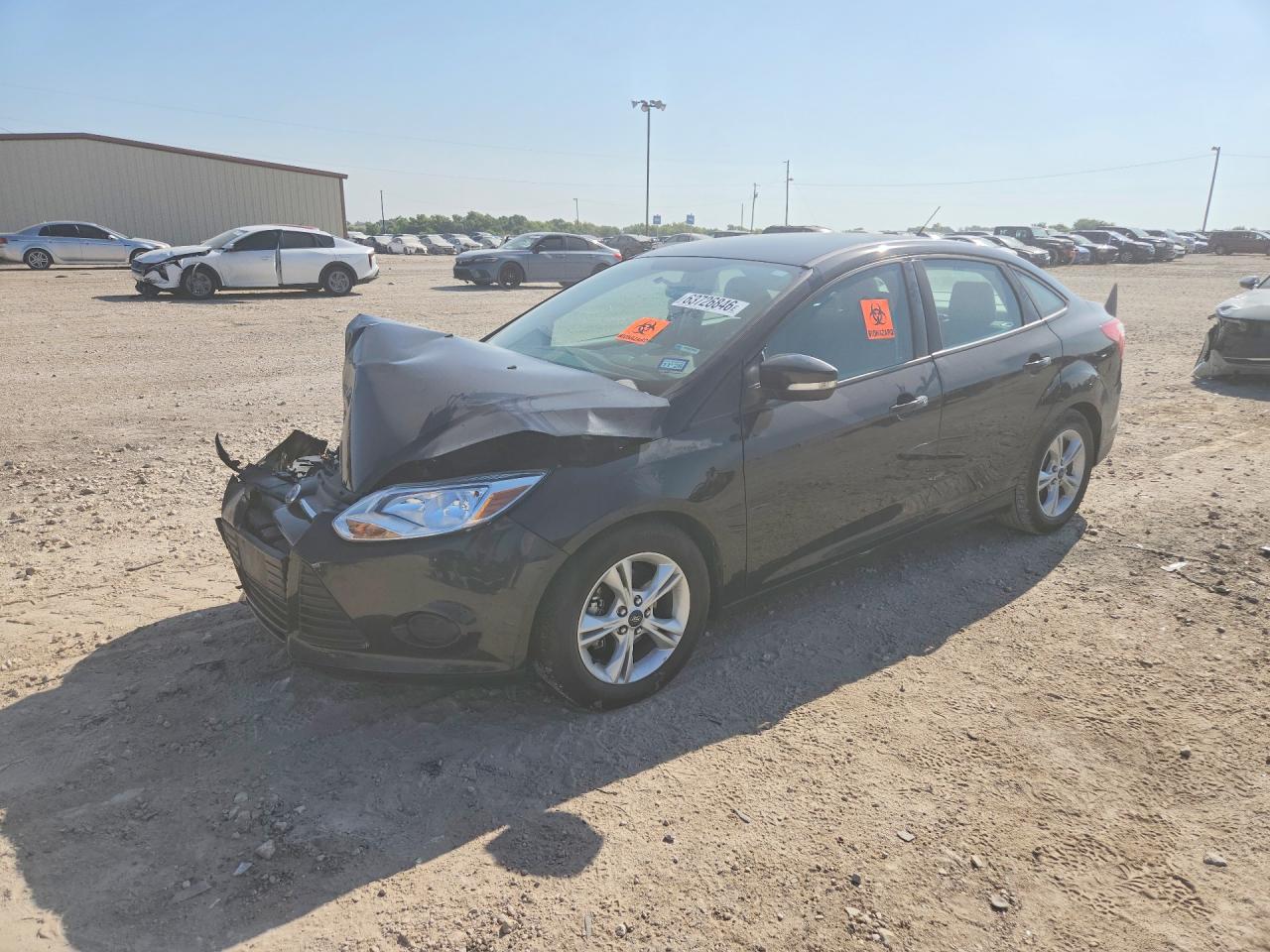 2014 Ford Focus Se Black vin: 1FADP3F2XEL412929