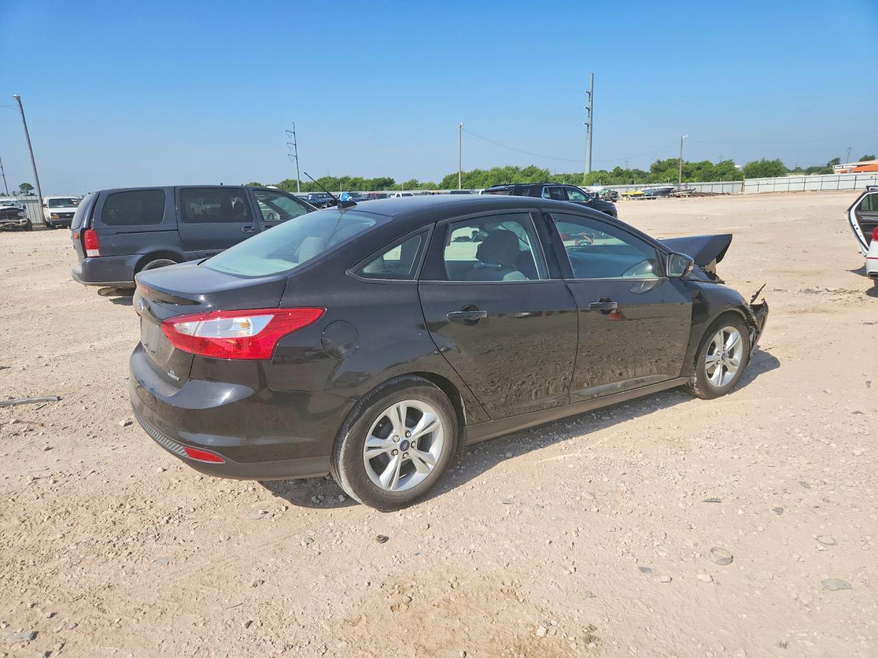 2014 Ford Focus Se Black vin: 1FADP3F2XEL412929