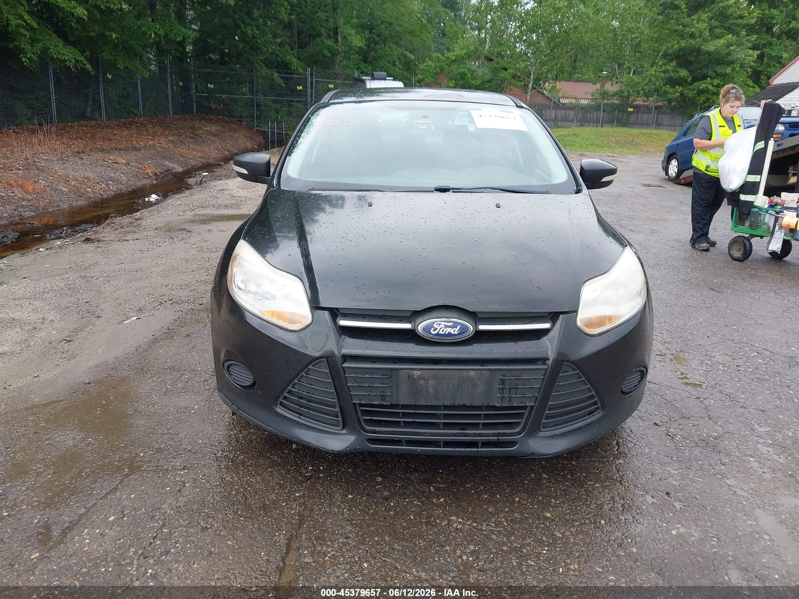2014 Ford Focus Se Black vin: 1FADP3F2XEL415698
