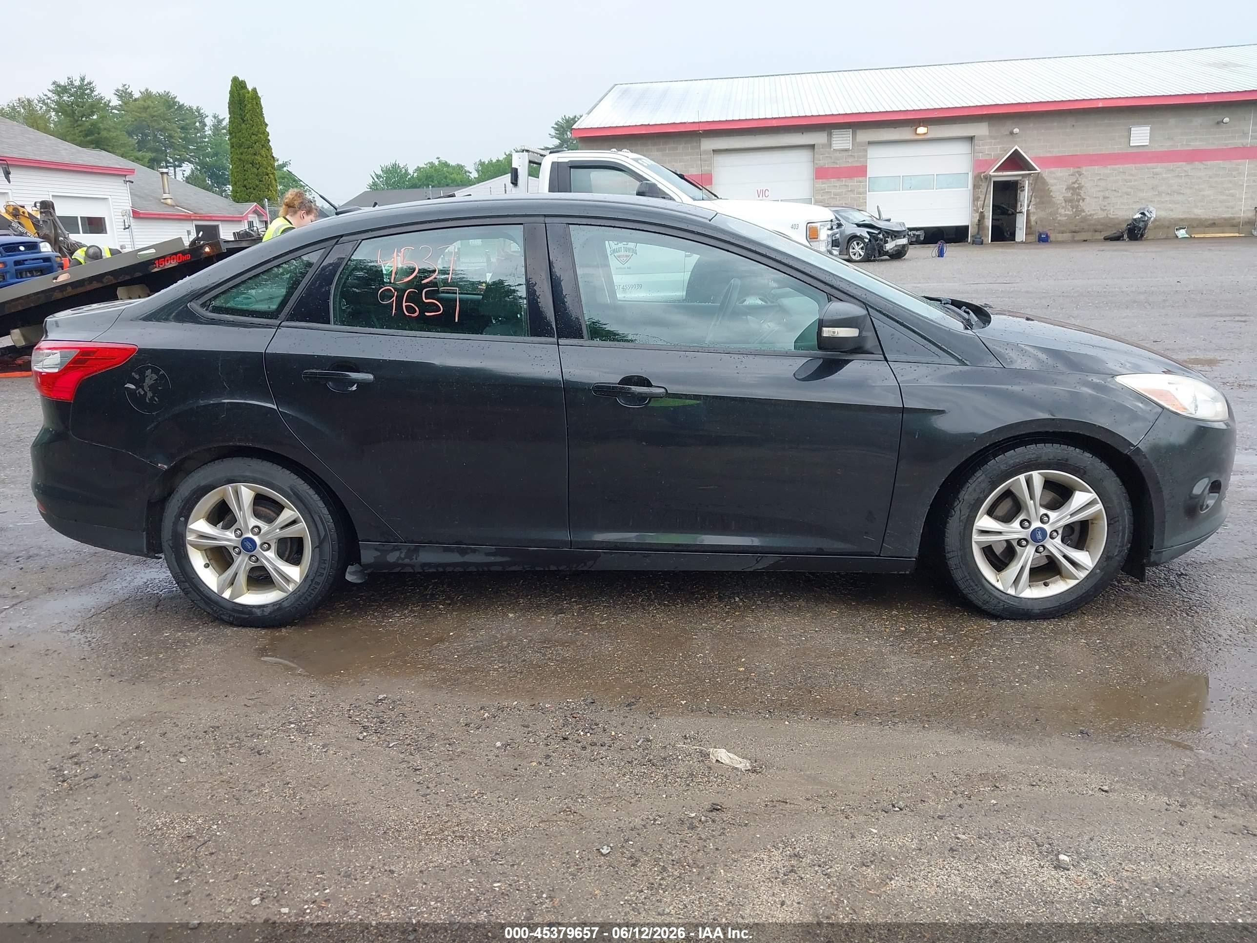 2014 Ford Focus Se Black vin: 1FADP3F2XEL415698