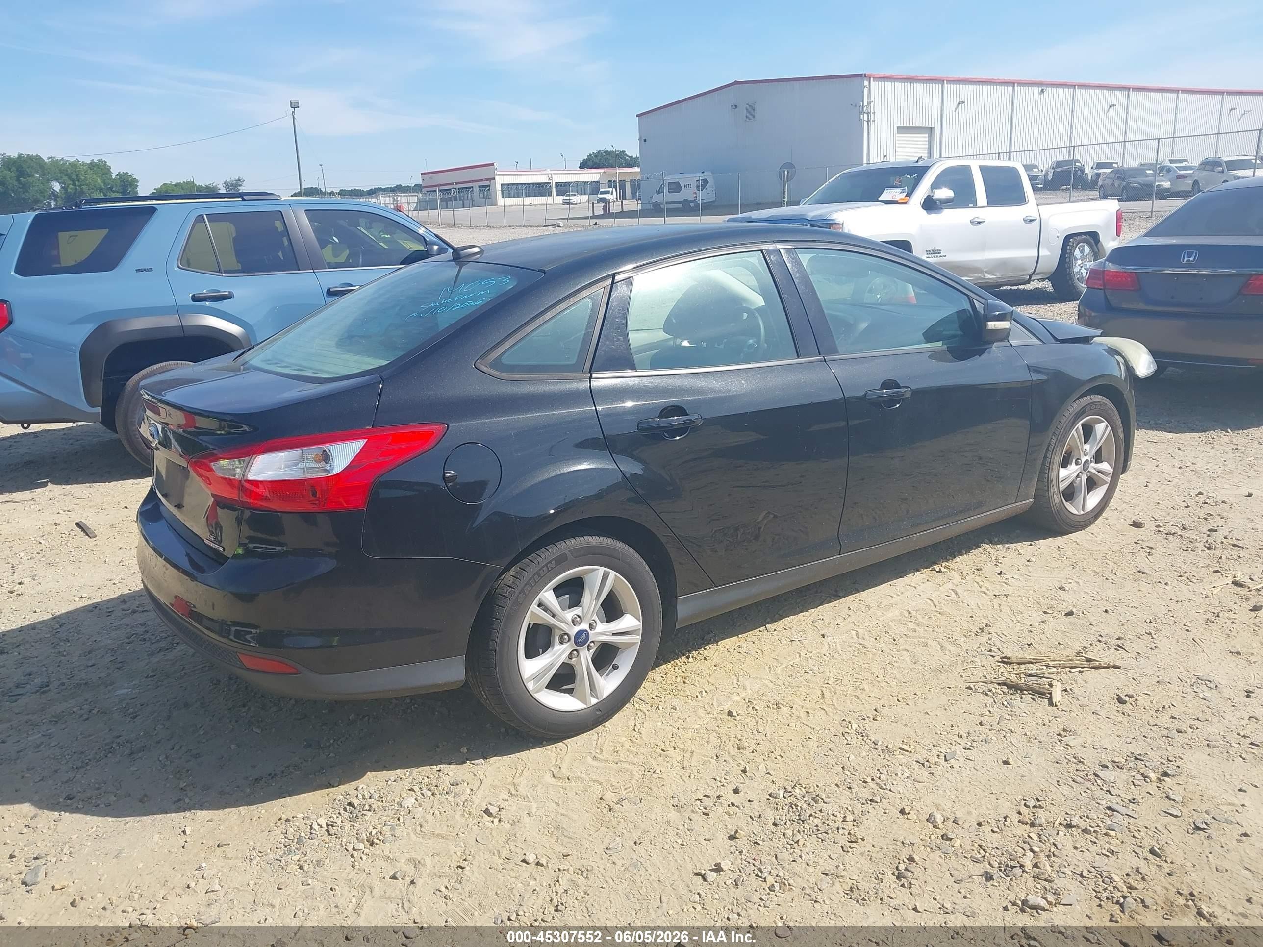 2014 Ford Focus Se Black vin: 1FADP3F2XEL425454