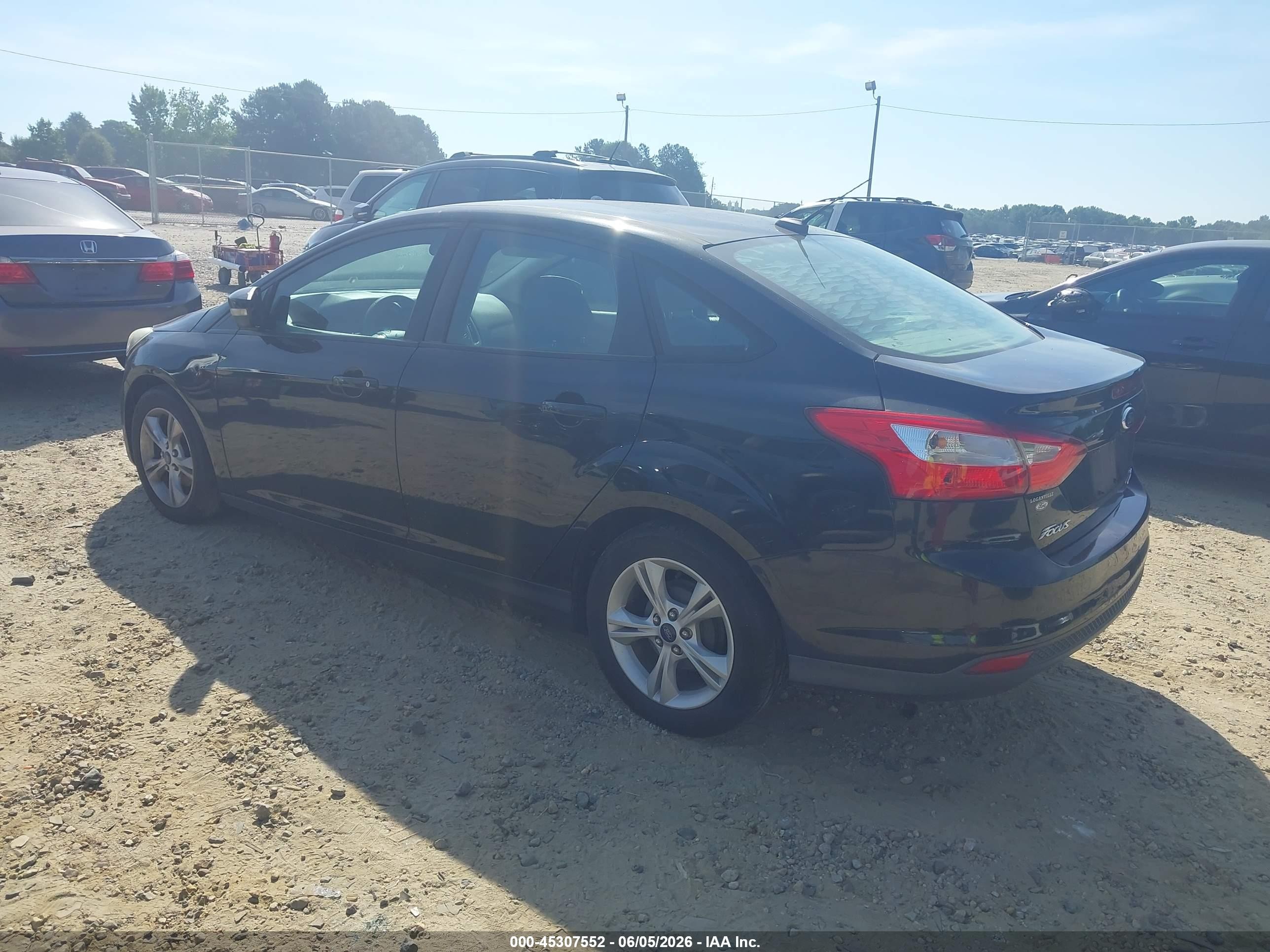2014 Ford Focus Se Black vin: 1FADP3F2XEL425454