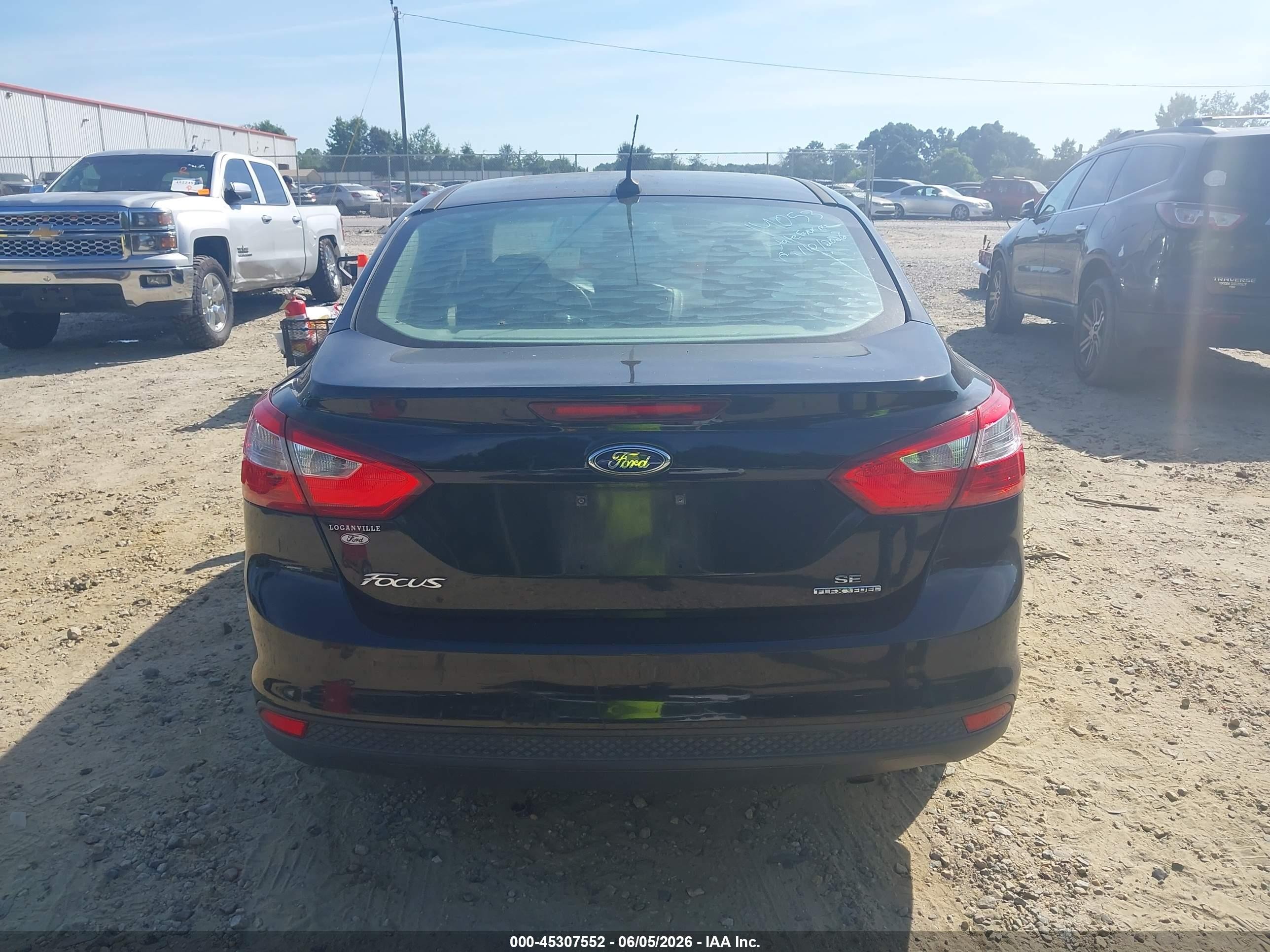2014 Ford Focus Se Black vin: 1FADP3F2XEL425454