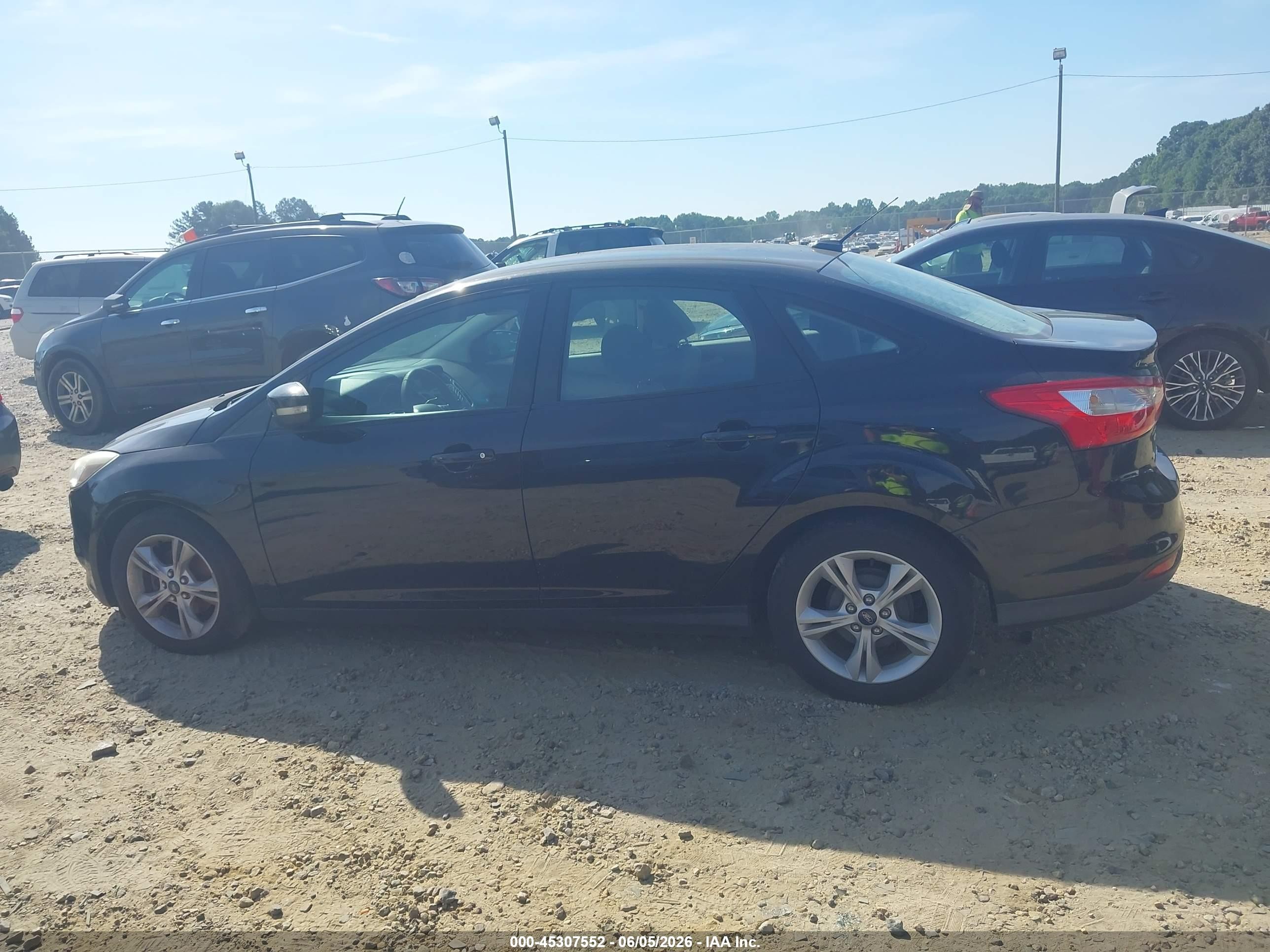 2014 Ford Focus Se Black vin: 1FADP3F2XEL425454