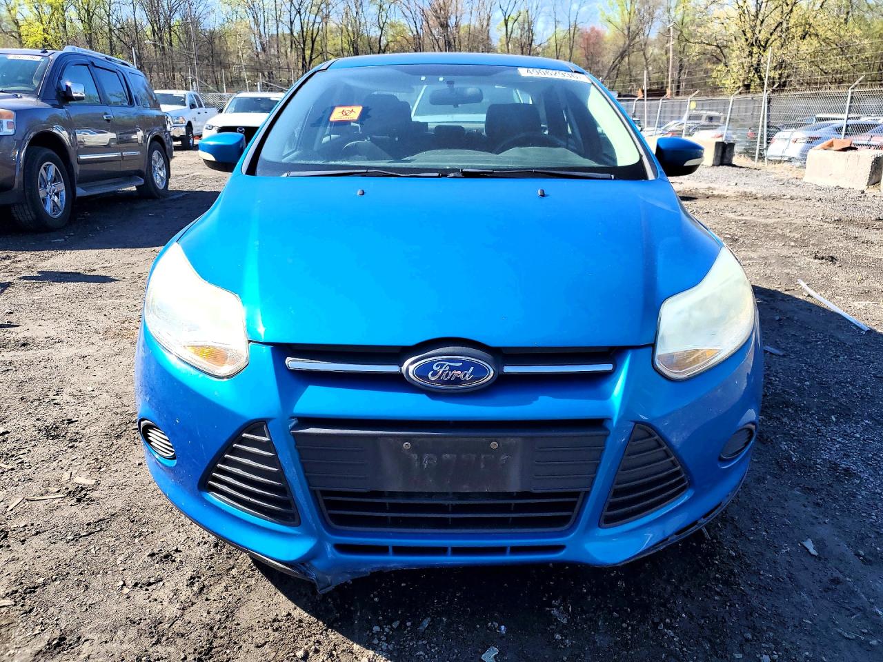 2014 Ford Focus Se Blue vin: 1FADP3F2XEL427009