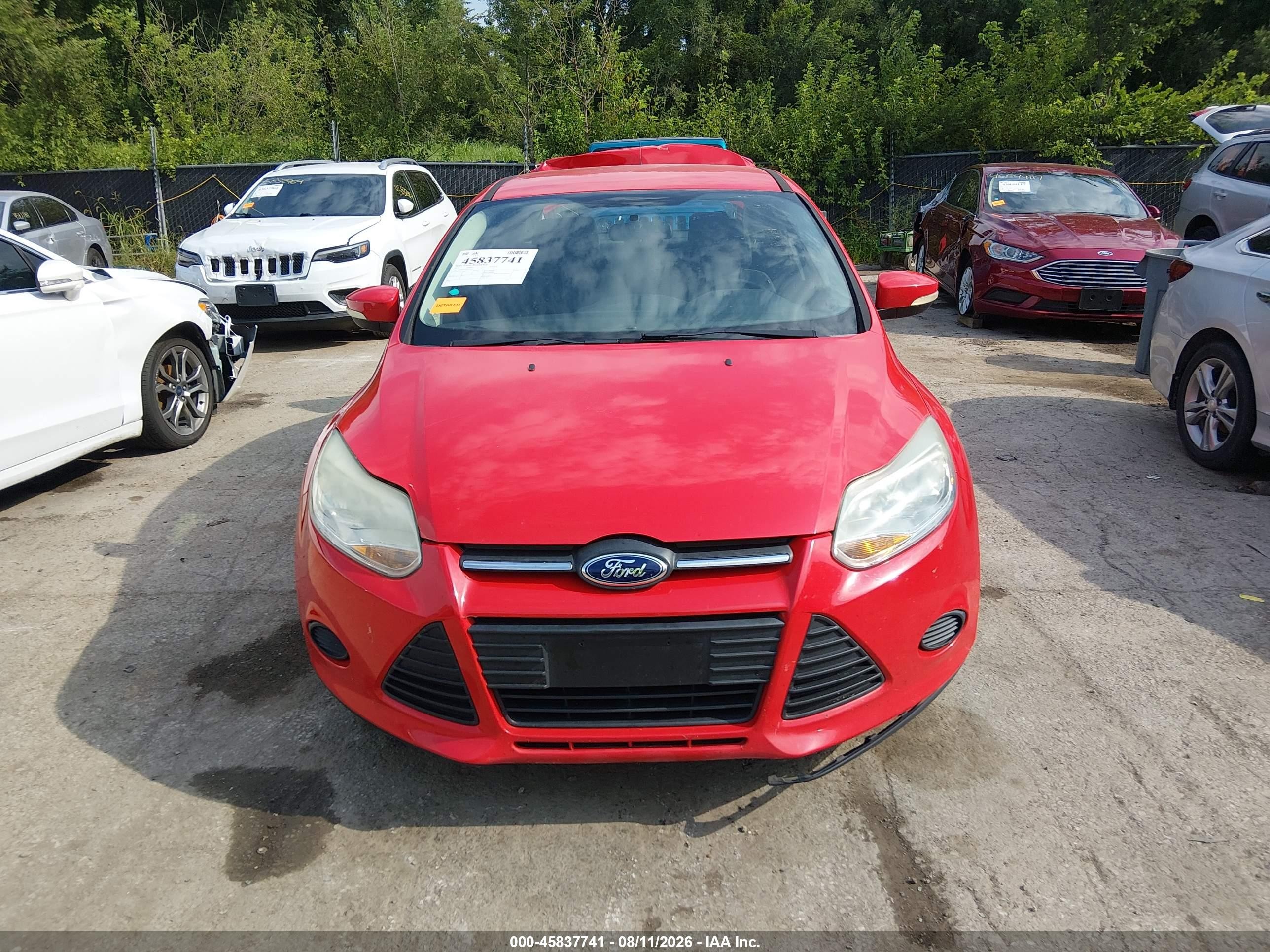 2014 Ford Focus Se Red vin: 1FADP3F2XEL428127