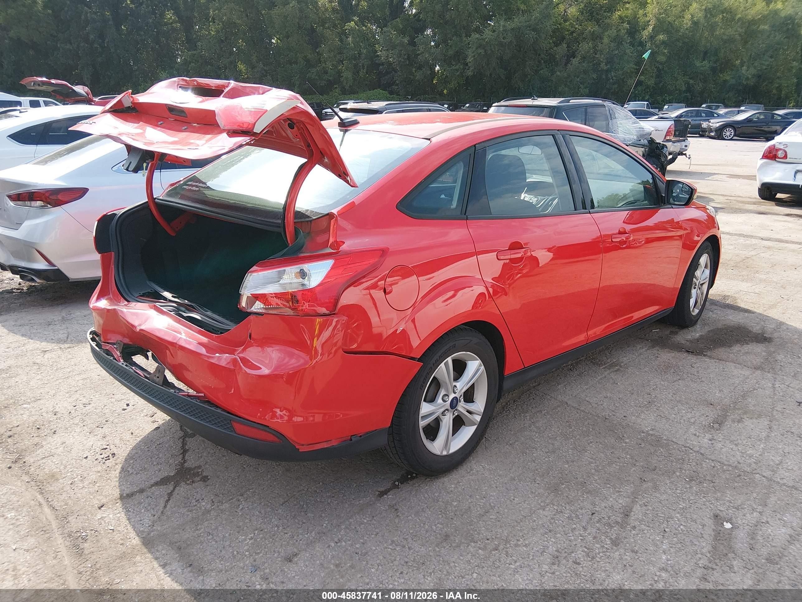 2014 Ford Focus Se Red vin: 1FADP3F2XEL428127