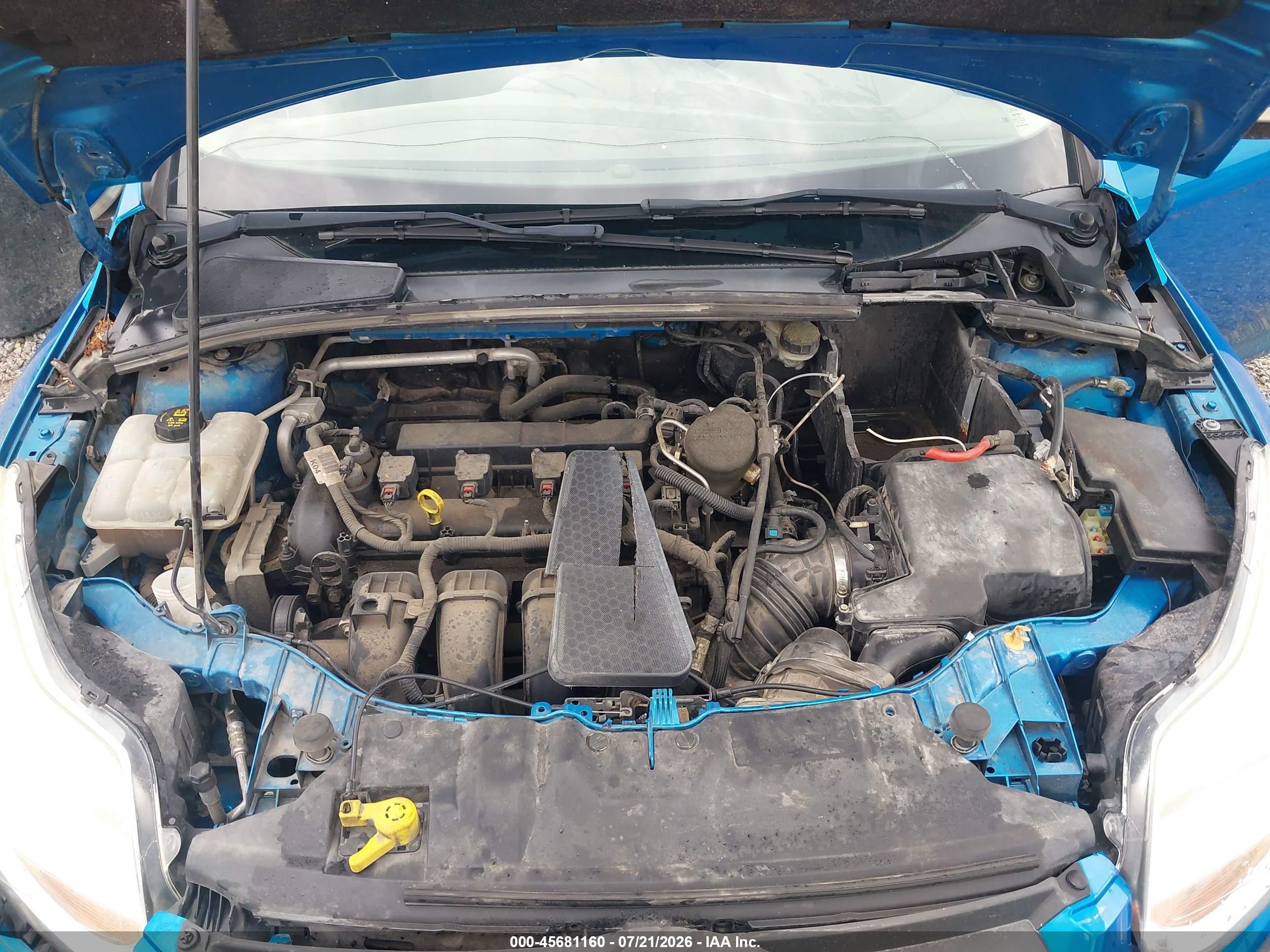 2014 Ford Focus Se Blue vin: 1FADP3F2XEL428645