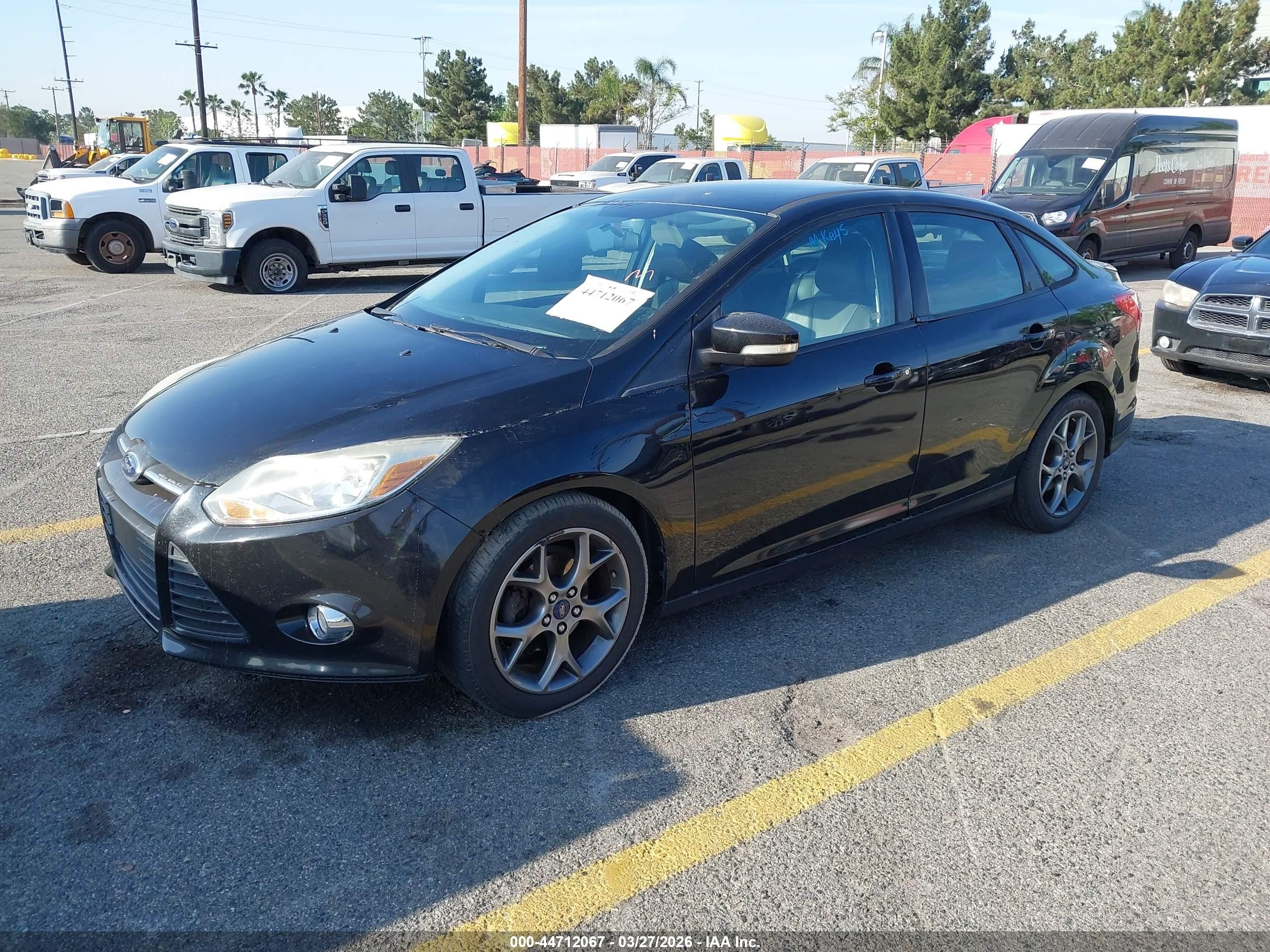 2014 Ford Focus Se Black vin: 1FADP3F2XEL439628