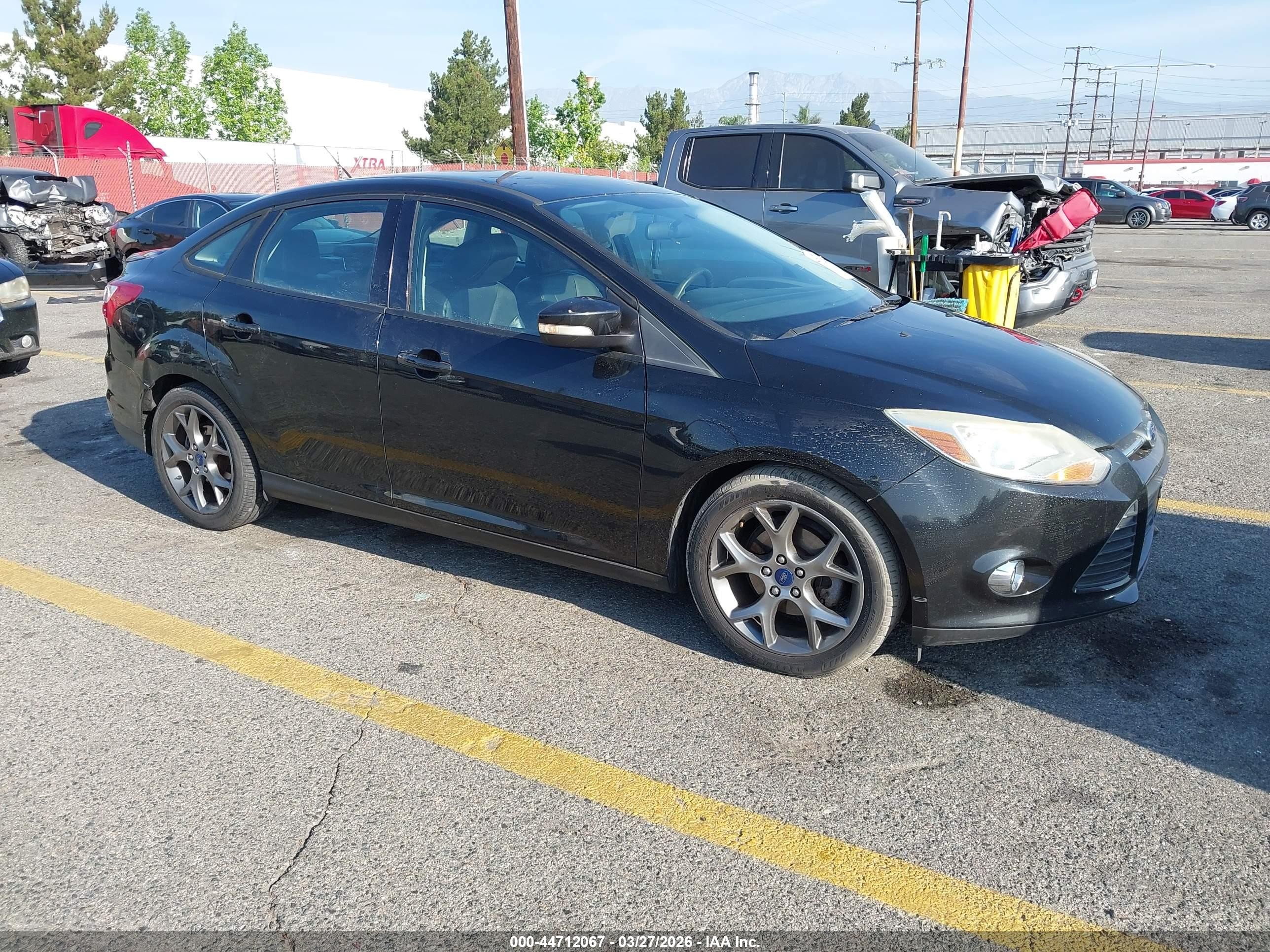 2014 Ford Focus Se Black vin: 1FADP3F2XEL439628