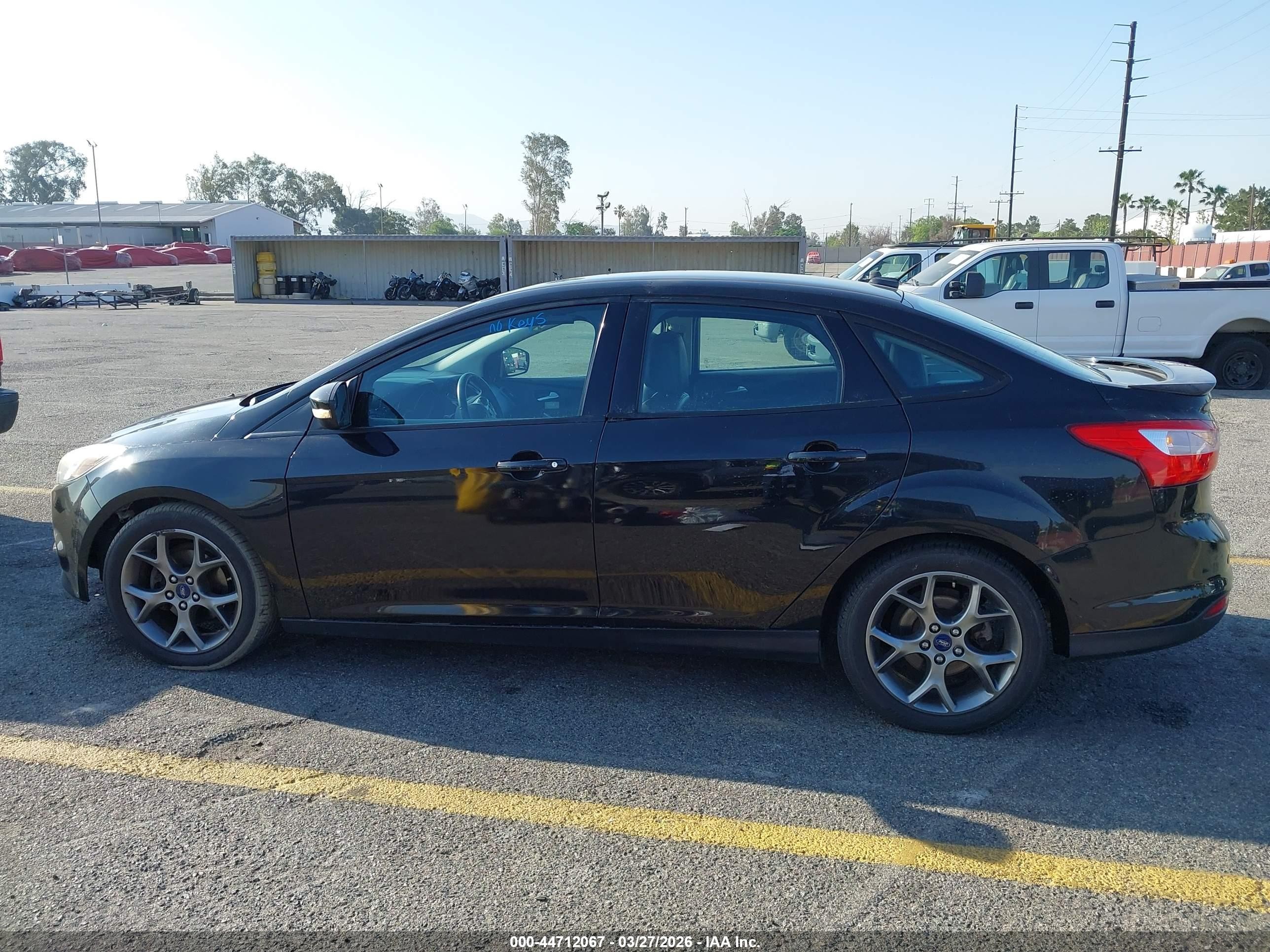 2014 Ford Focus Se Black vin: 1FADP3F2XEL439628