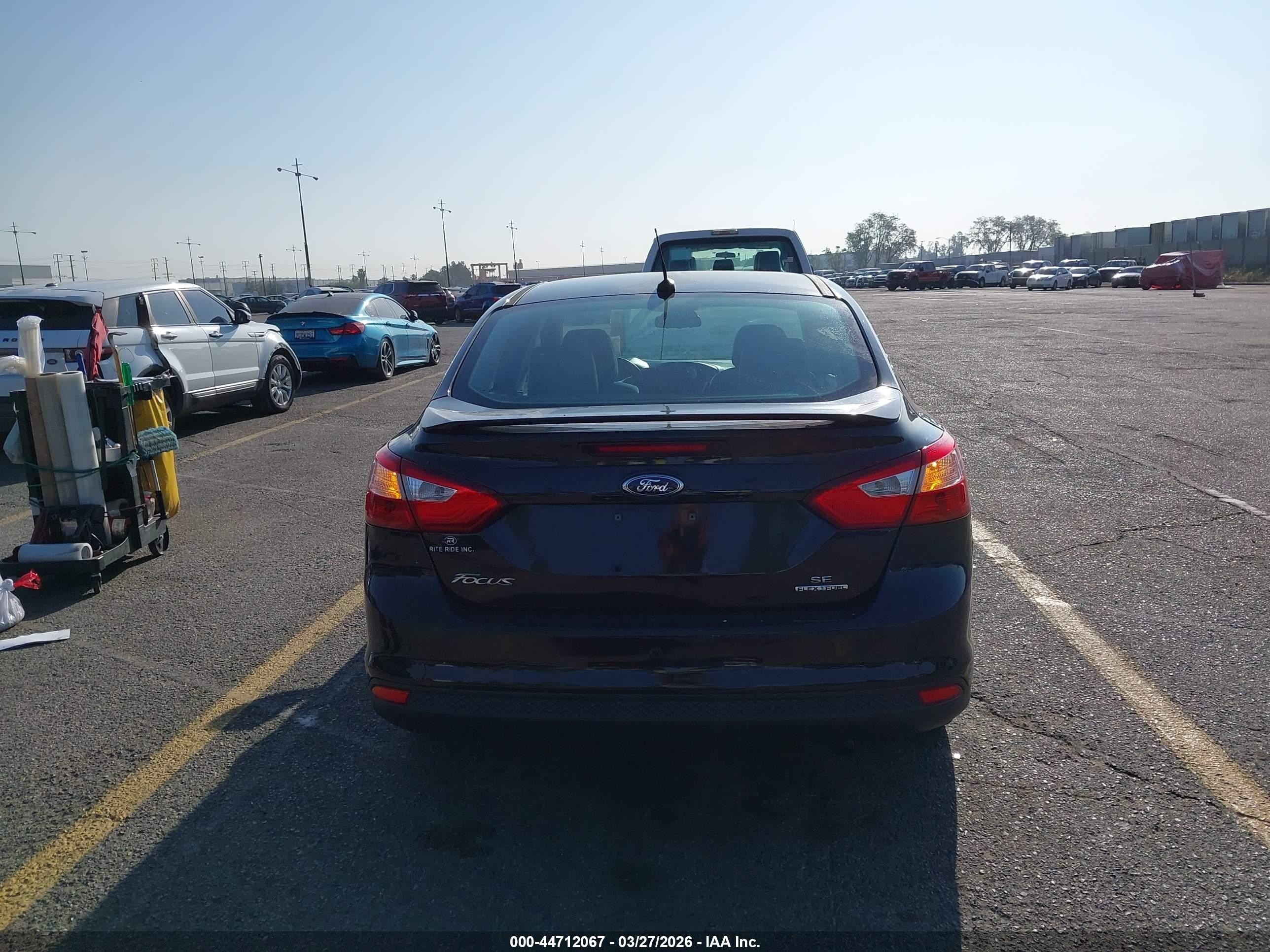 2014 Ford Focus Se Black vin: 1FADP3F2XEL439628