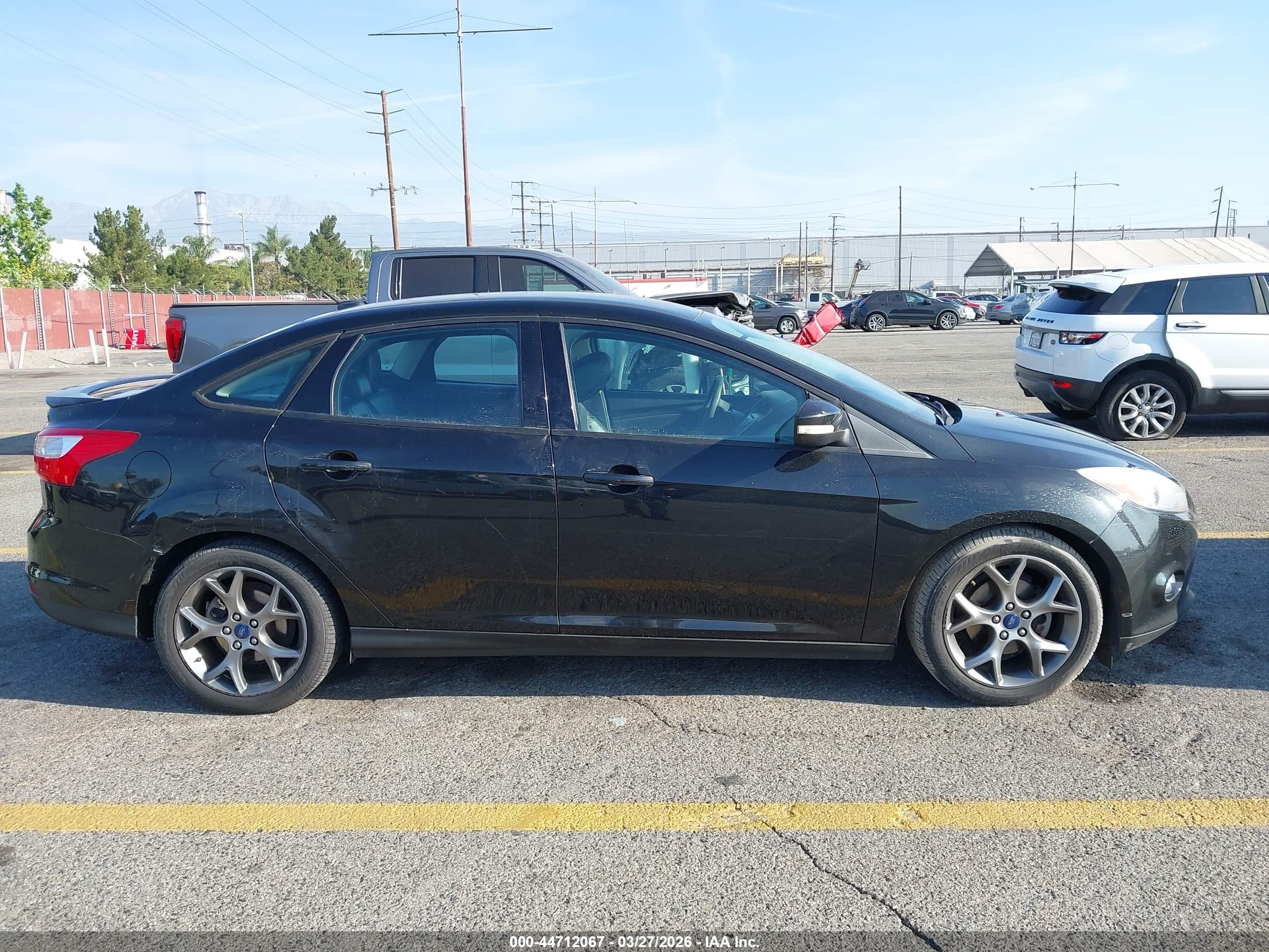 2014 Ford Focus Se Black vin: 1FADP3F2XEL439628