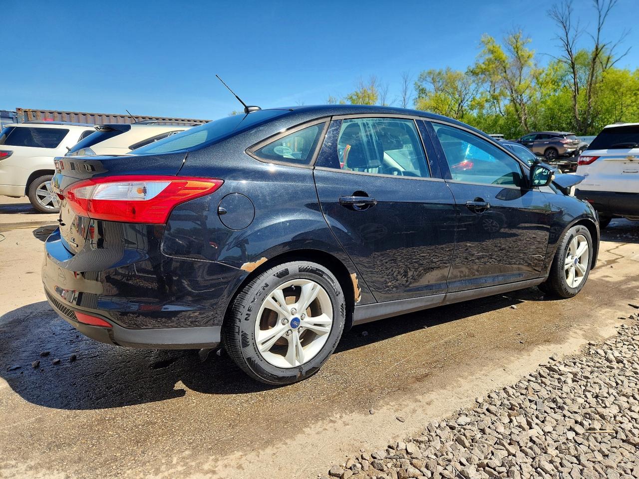 2014 Ford Focus Se Black vin: 1FADP3F2XEL441623